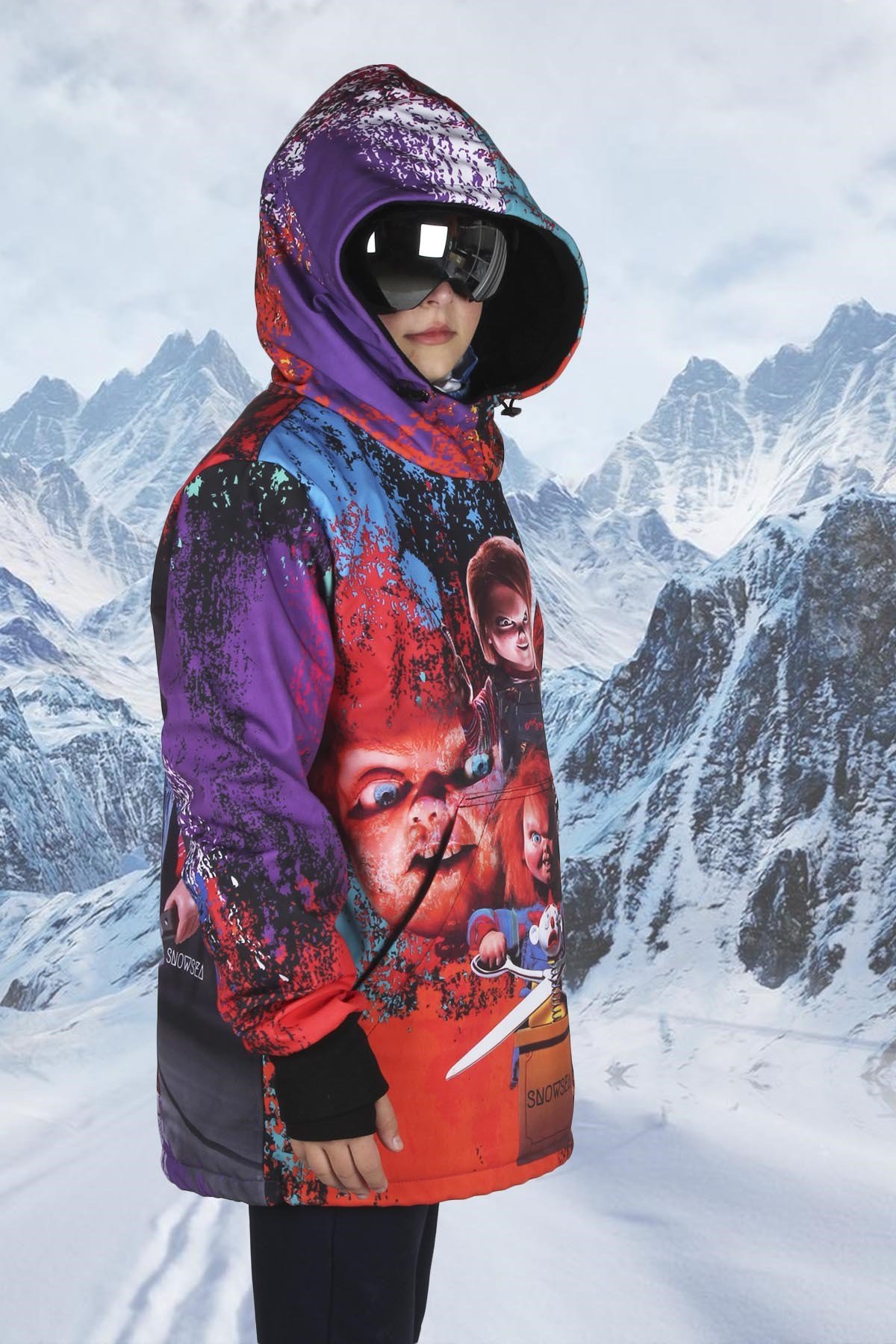 Chucky Erkek Çocuk Snowboarding Erkek Çocuk Snowboard Kar Montu Snowsea SS7761
