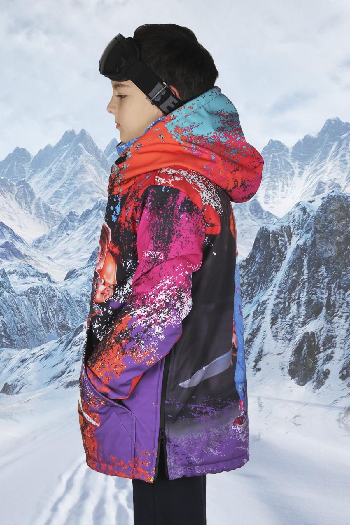 Chucky Erkek Çocuk Snowboarding Erkek Çocuk Snowboard Kar Montu Snowsea SS7761