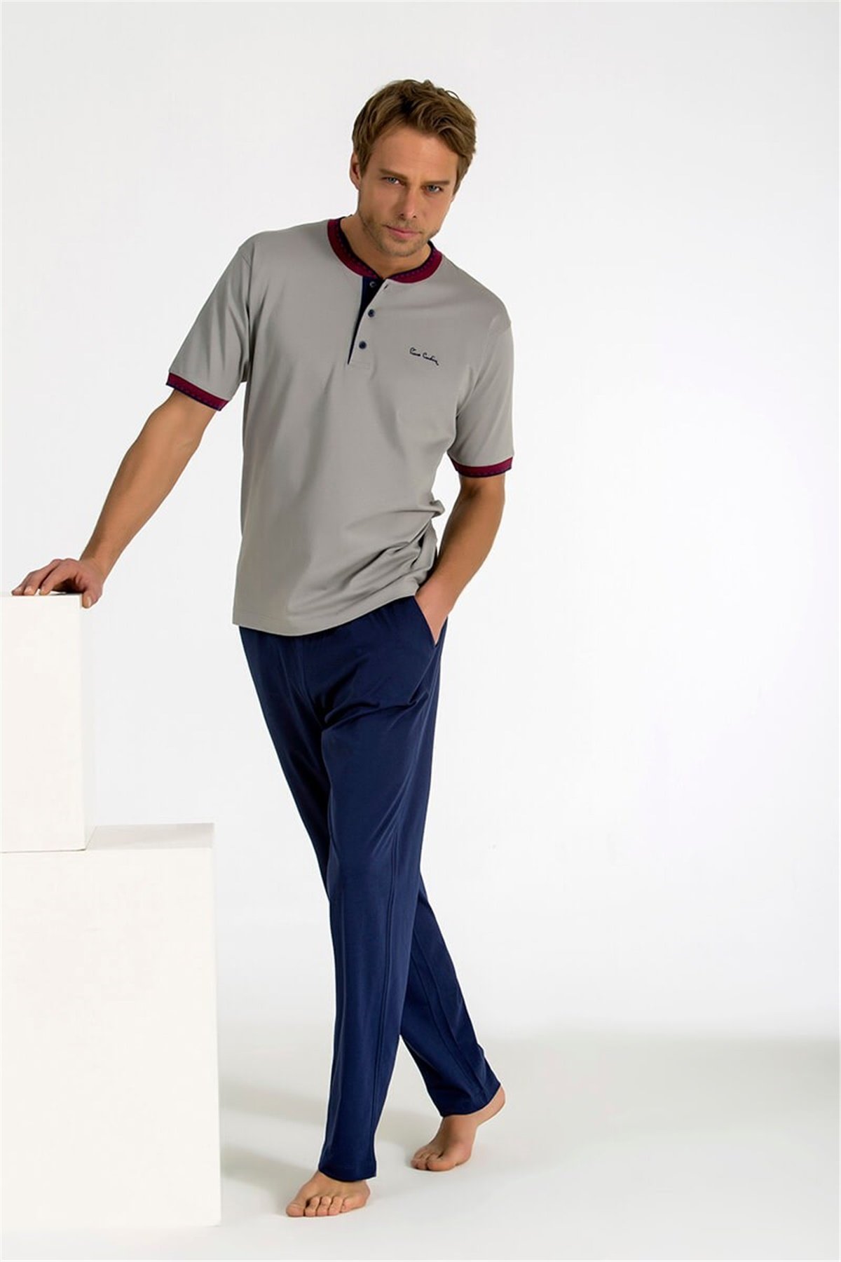 Erkek 3'lü Pijama Takımı Pierre Cardin 5394
