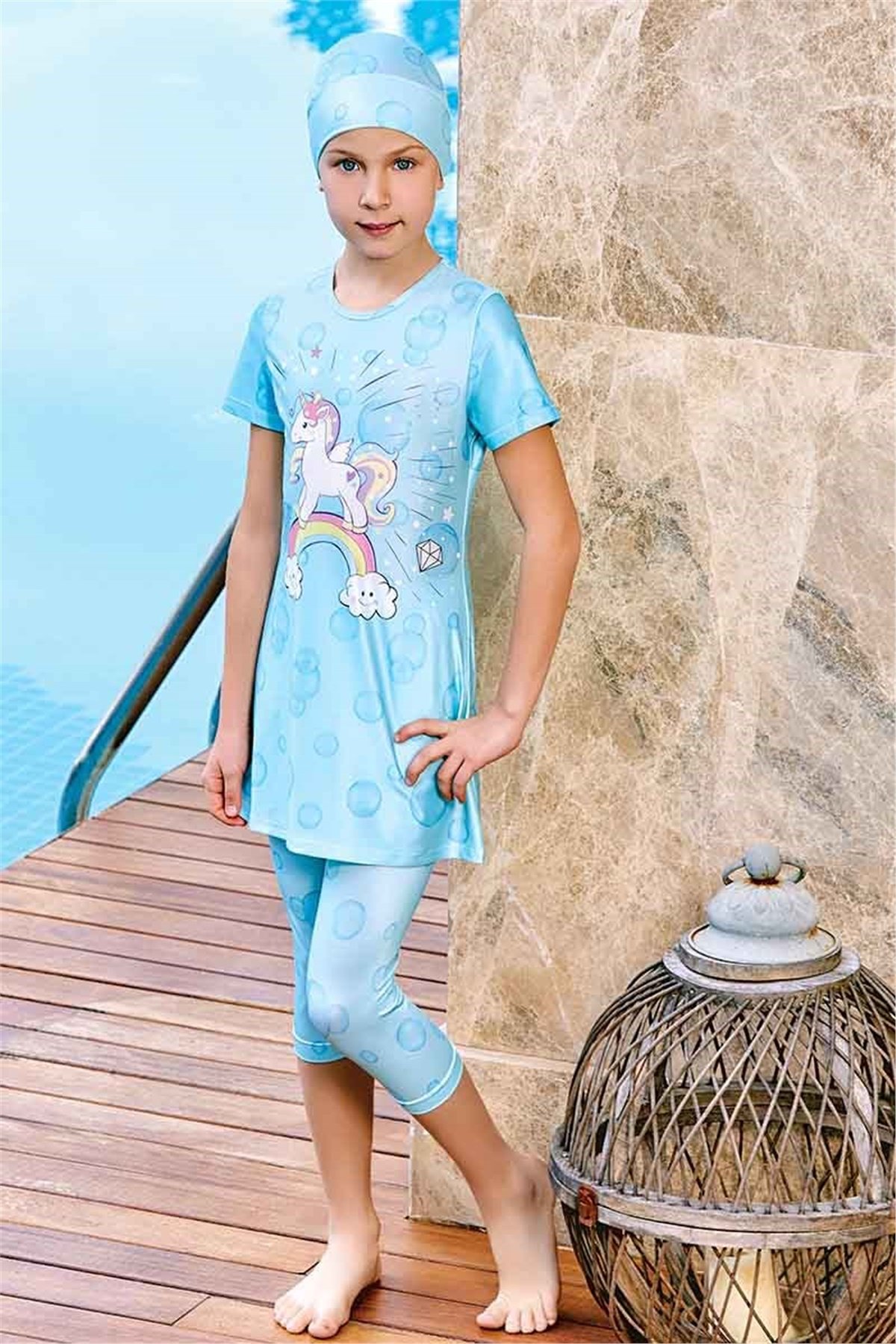 Deniz Atlı Çocuk Mayo Adasea 1505036  Mint