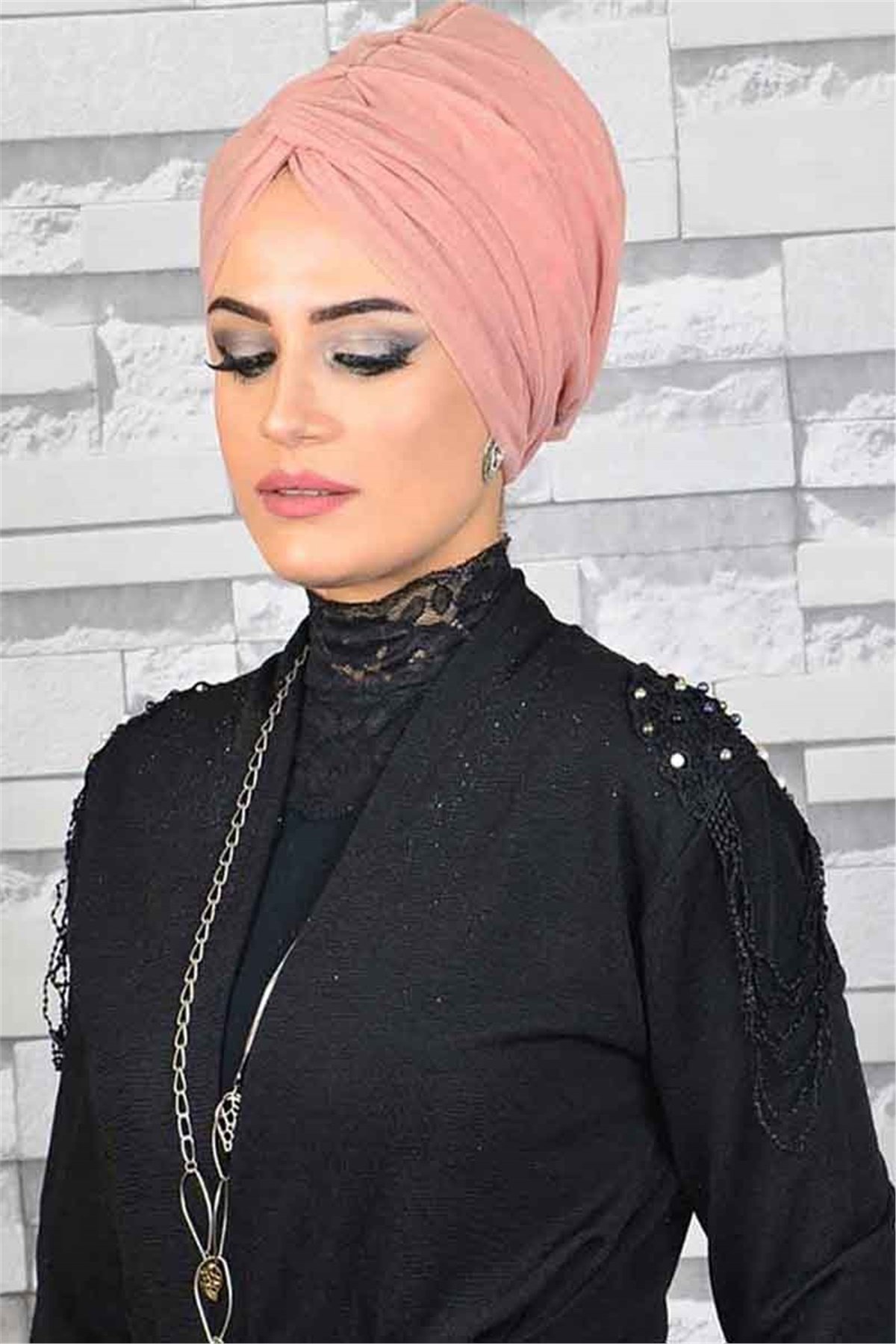 Hayal Tül Pudra Tesettür Abiye Şal hz017