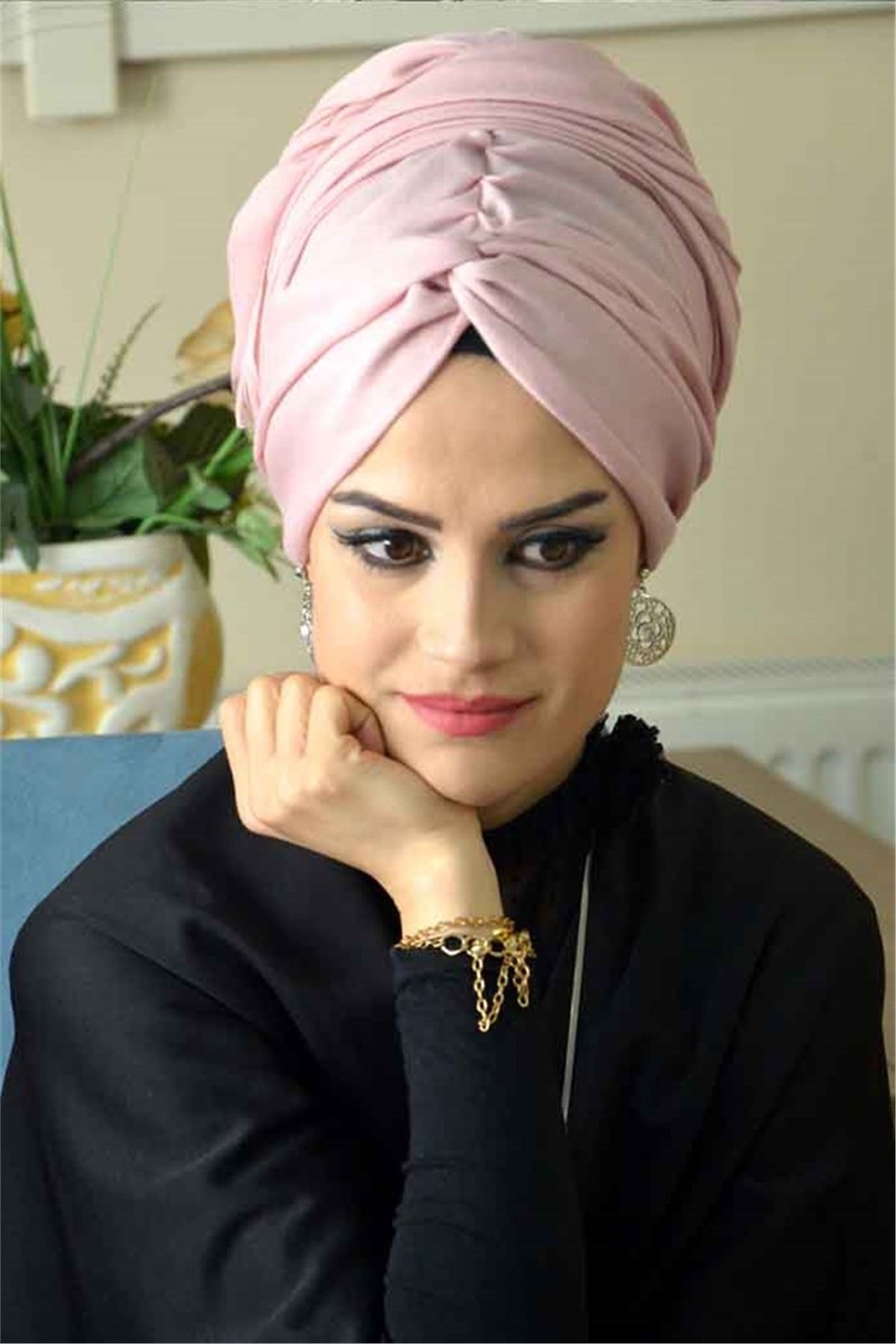 Hazır Şal Pudra Burgu Bone bnd3016
