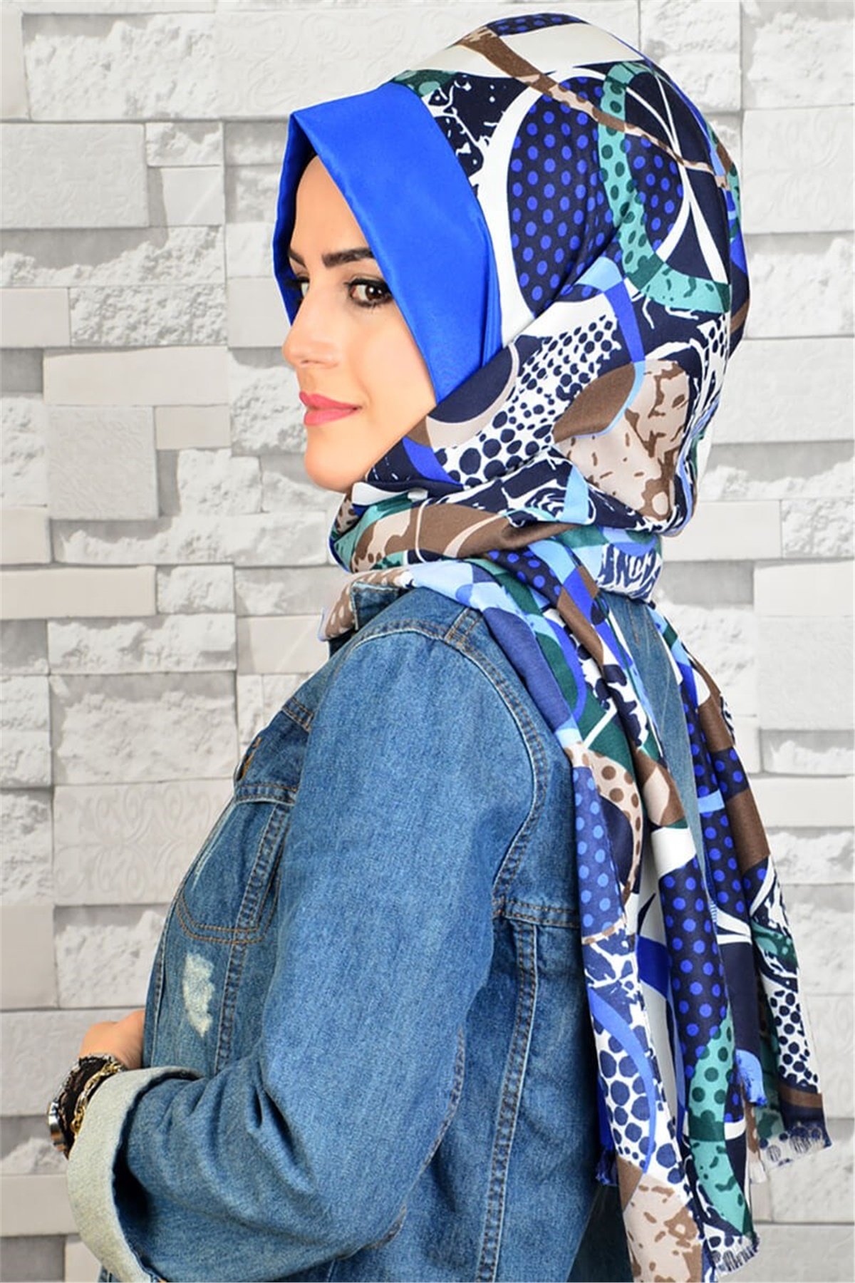 Hazır Türban, Büzgülü Bandana Pratik Bone Şal EASY1099