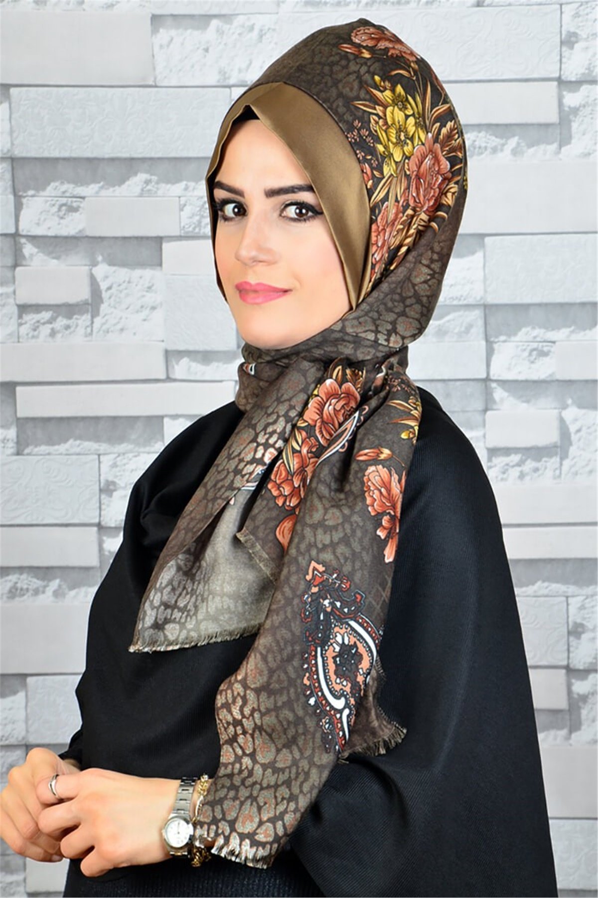 Hazır Türban Büzgülü Bandana Pratik Bone Şal EASY1096