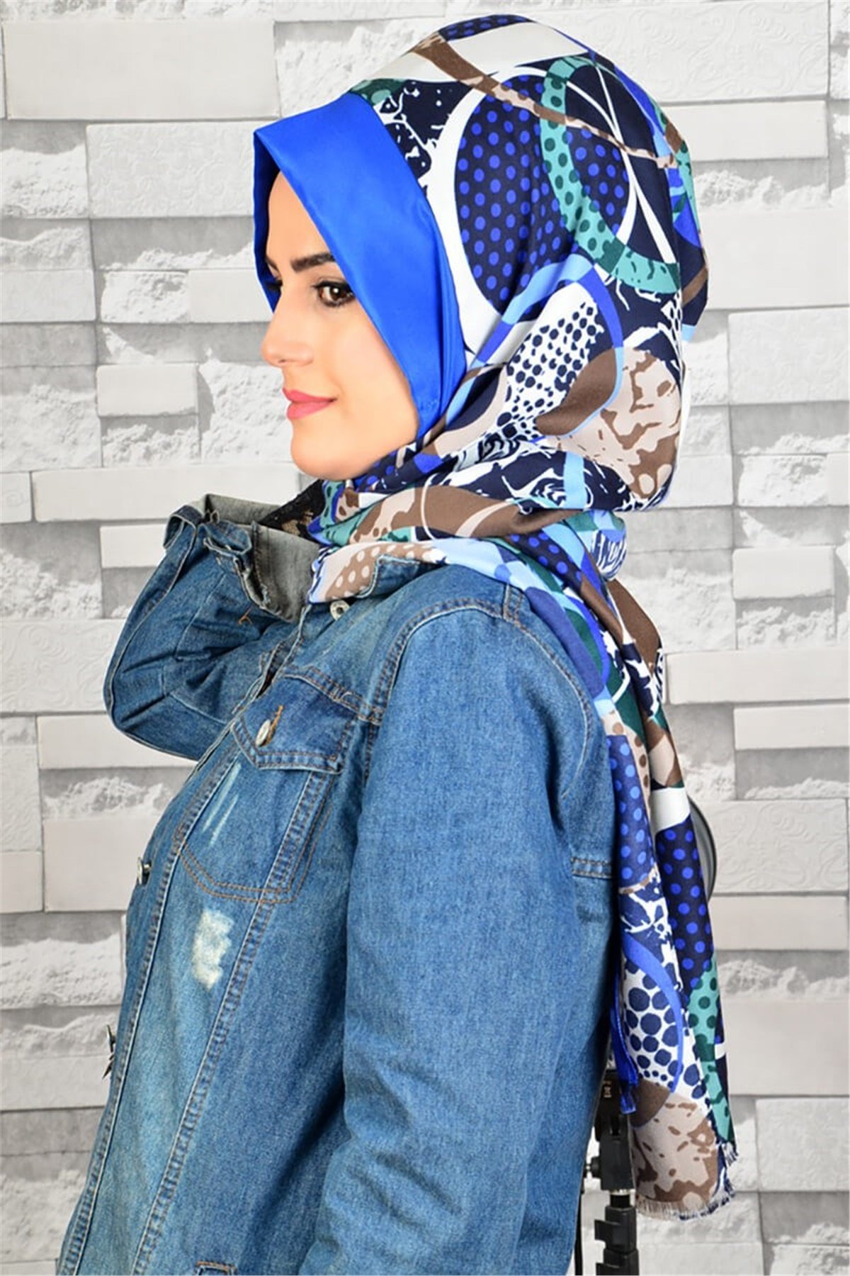Hazır Türban, Büzgülü Bandana Pratik Bone Şal EASY1099