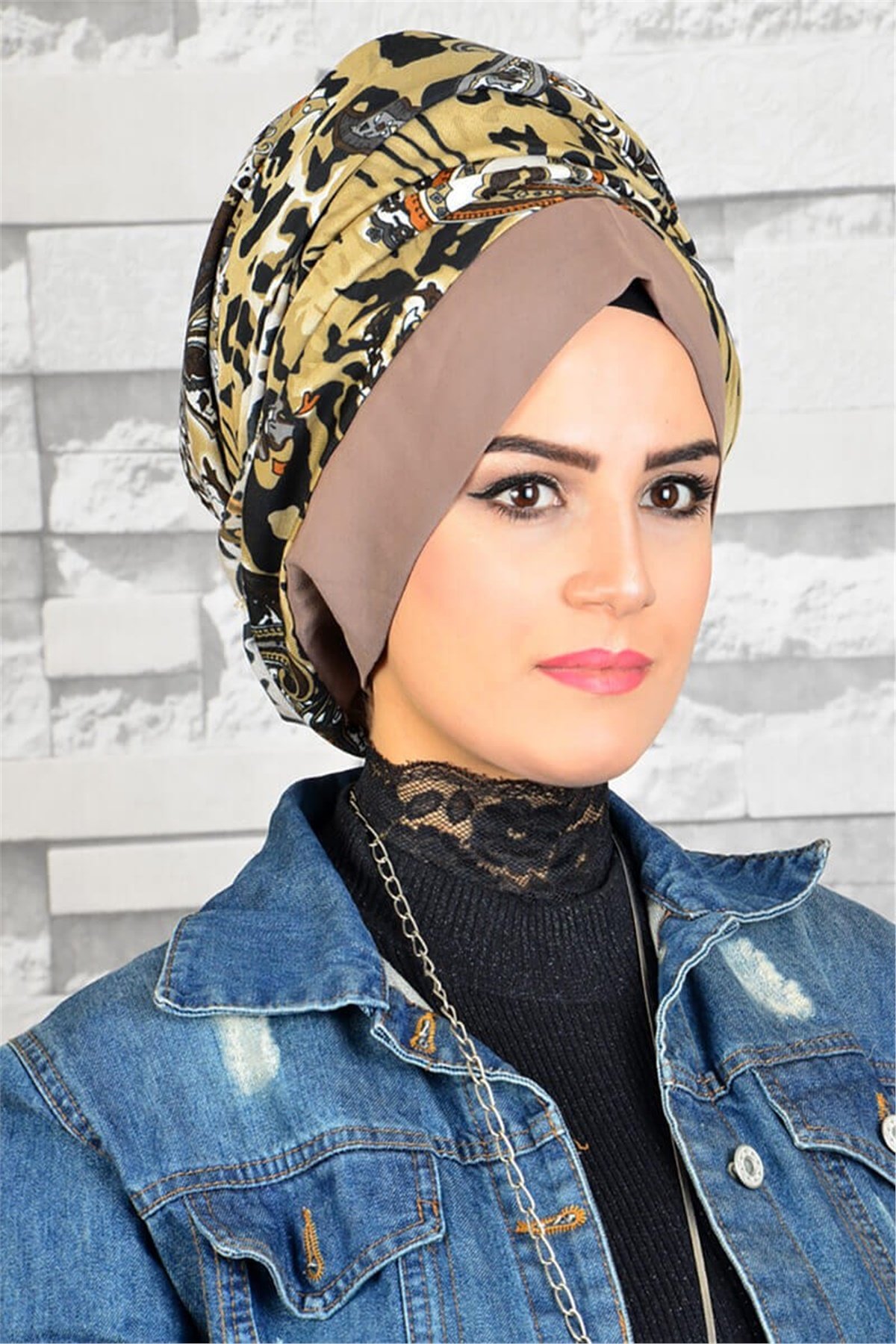 Hazır Türban, Ful Pratik Mıknatıslı Pratik Şal EASY5008
