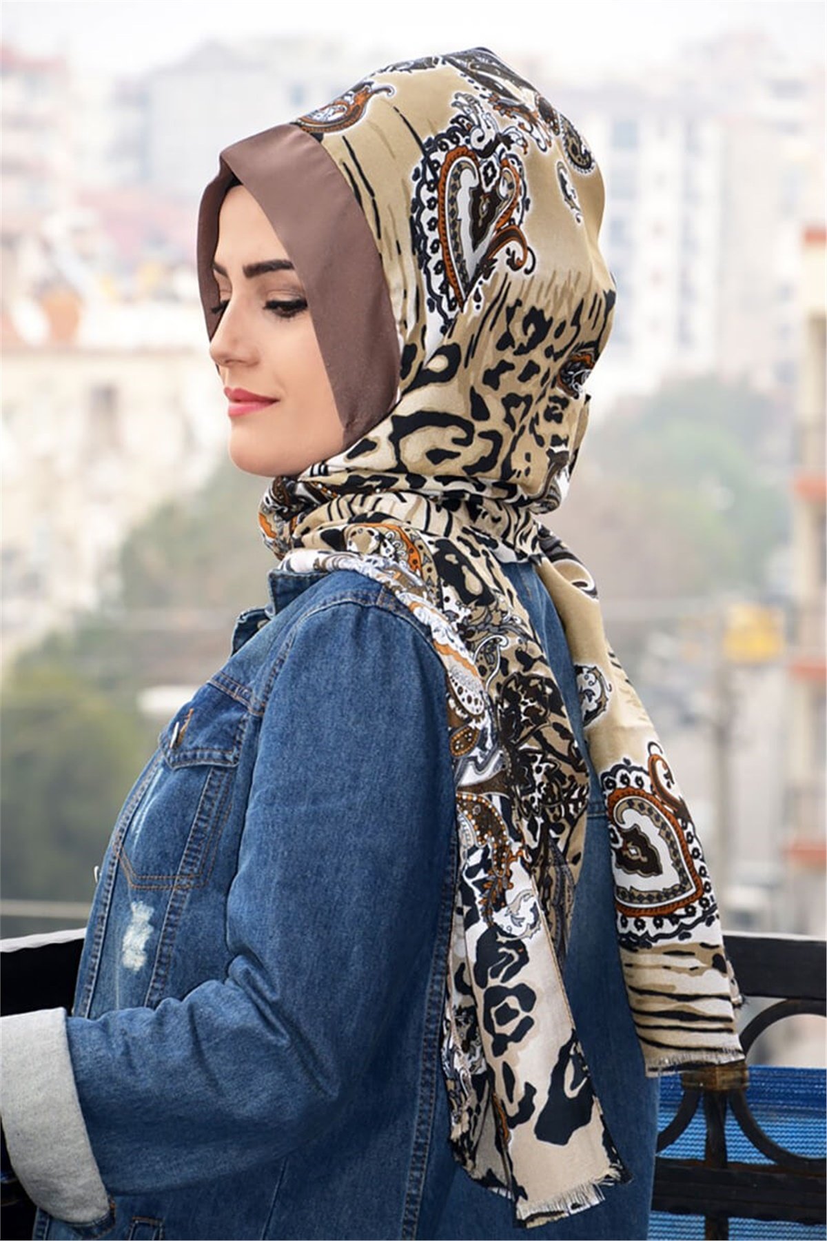 Hazır Türban, Ful Pratik Mıknatıslı Pratik Şal EASY5008