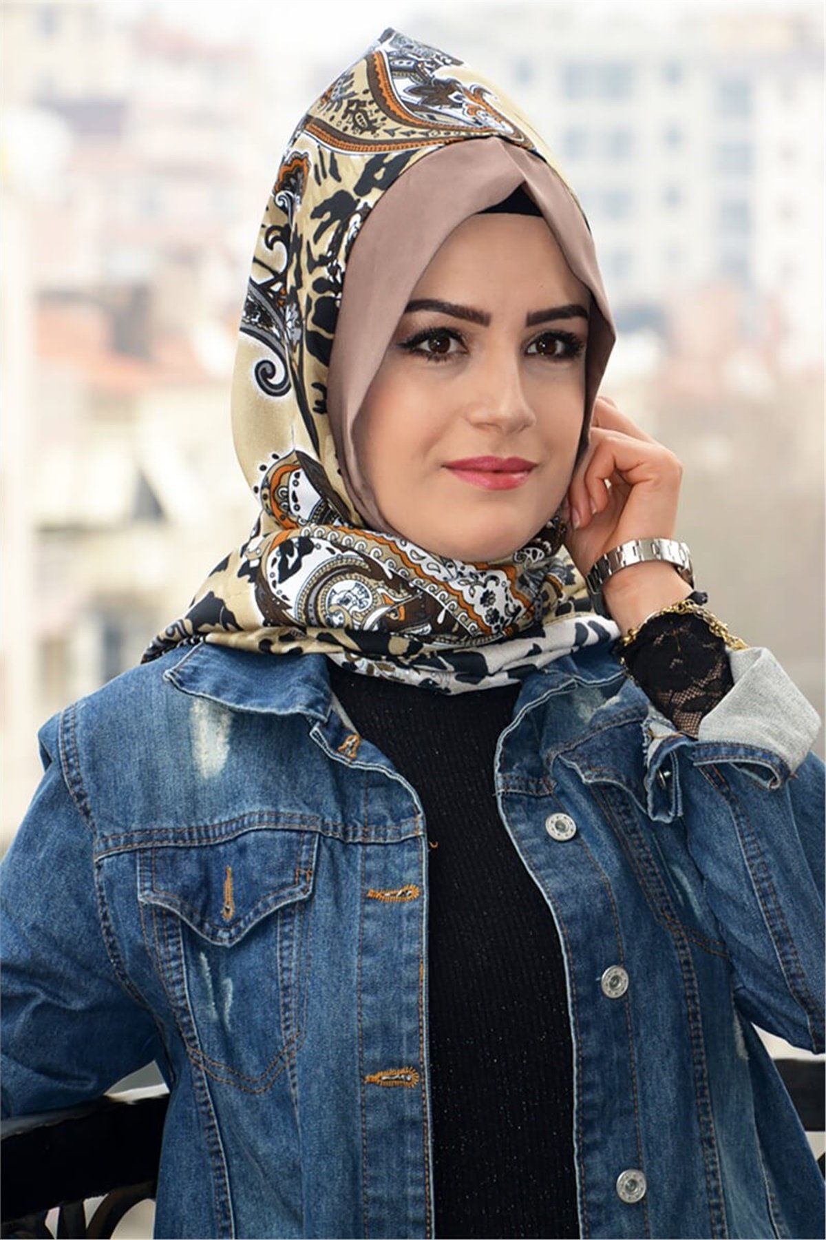 Hazır Türban, Ful Pratik Mıknatıslı Pratik Şal EASY5008