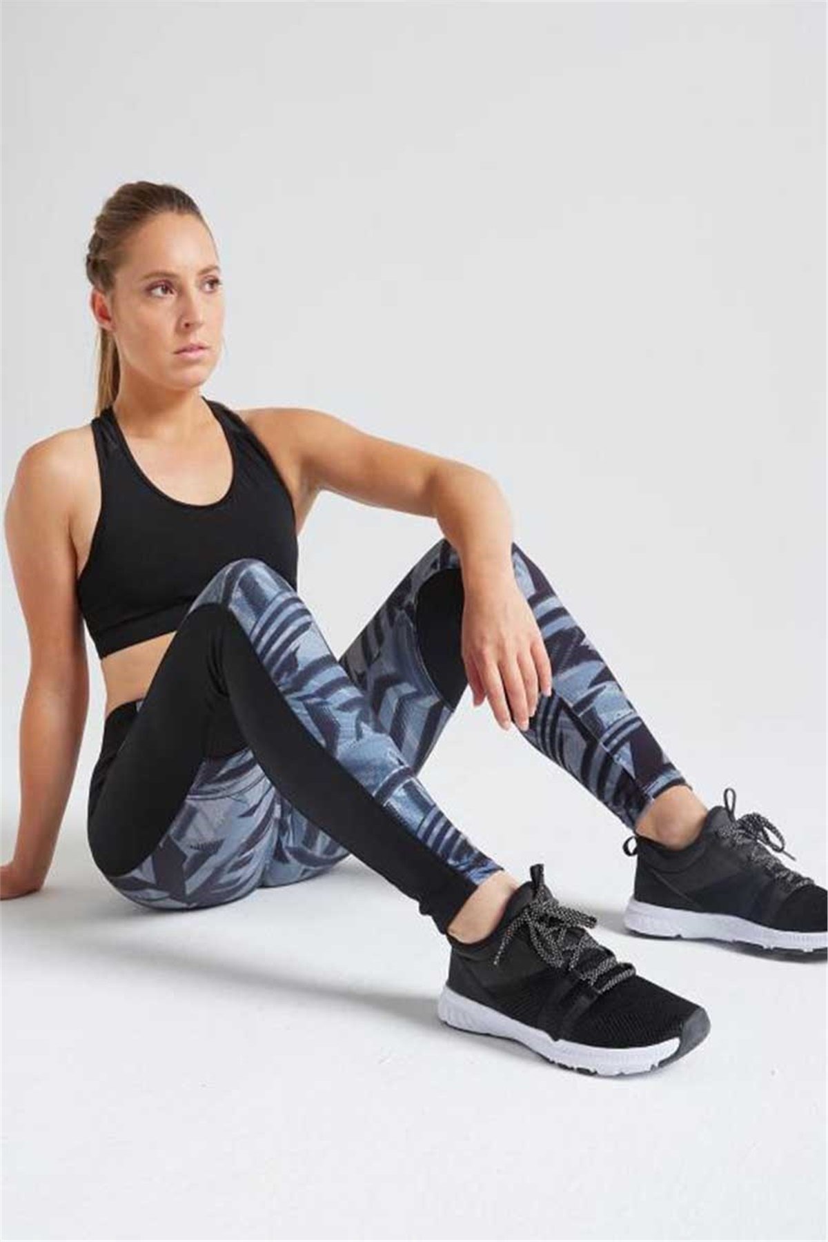 Kadın Fitness Tayt, Gri Koşu Taytı 8544206