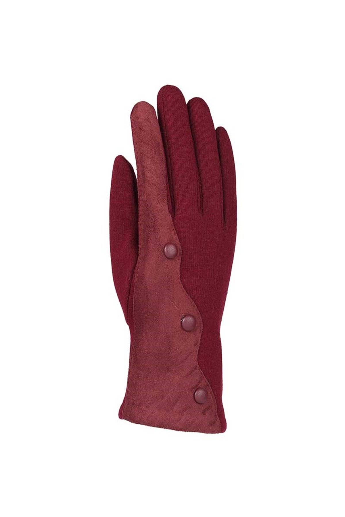 Kadın Pamuklu Eldiven 82101-8 - Bordo