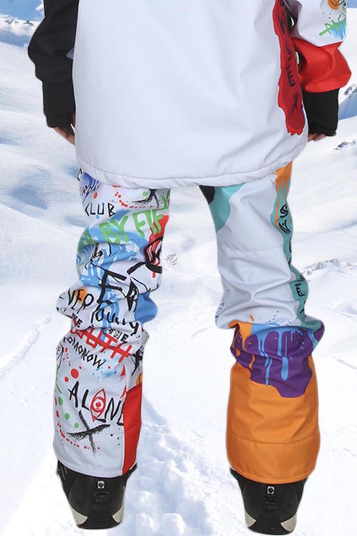 Kafamdaki Kaos Kar Pantolonu Snowsea SS7962 Kadın Snowboard ve Kayak Pantolonu 