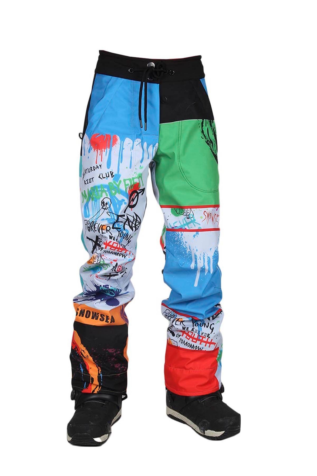Kafamdaki Kaos Kar Pantolonu Snowsea SS7962 Kadın Snowboard ve Kayak Pantolonu 