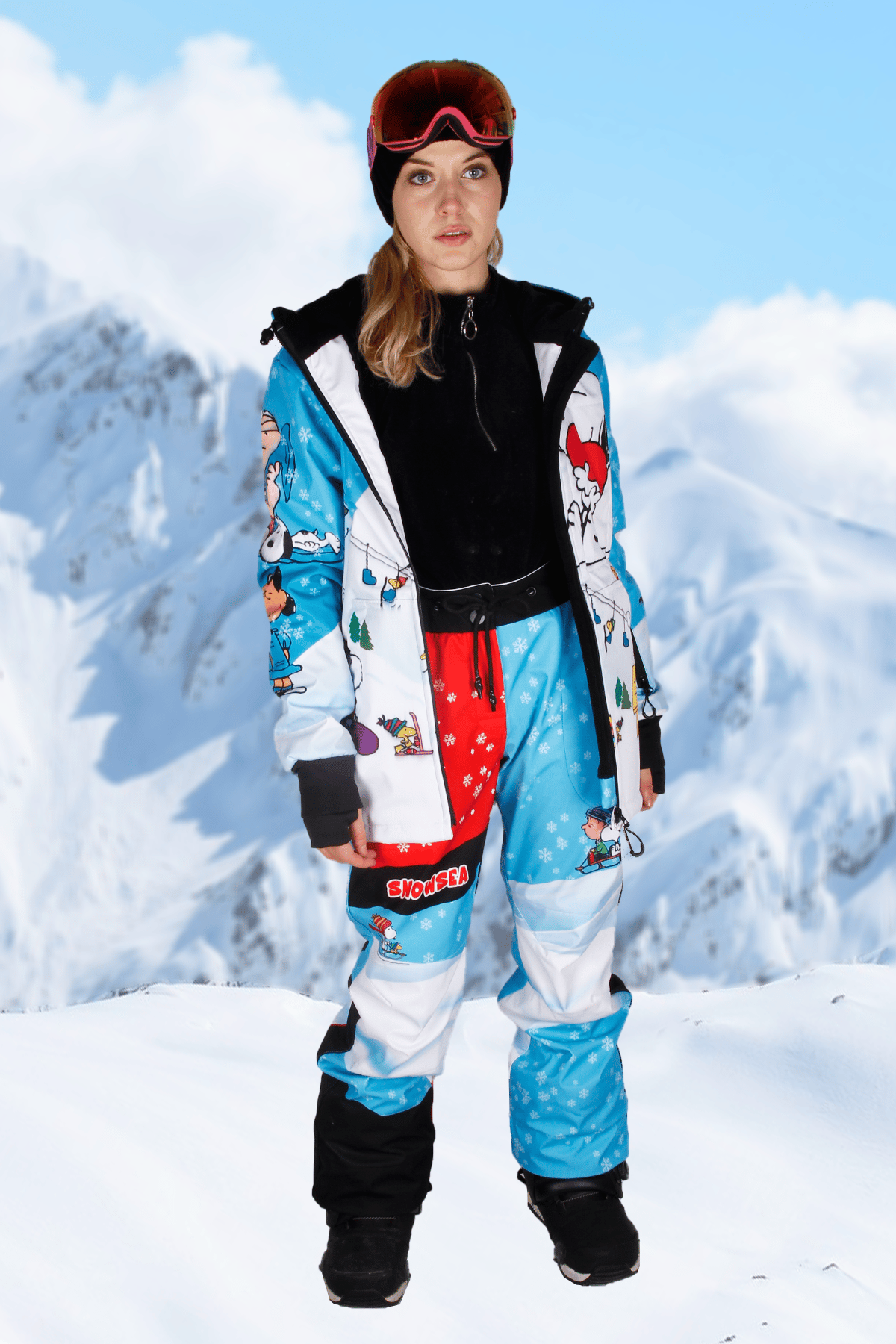 Karlar Üstünde Drops Snowboard Montu / Snowsea SS9031-1