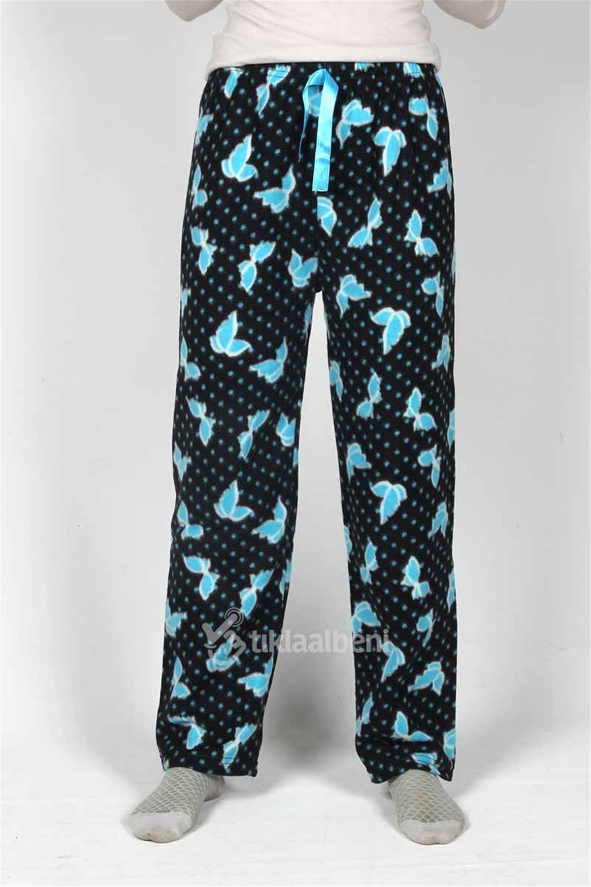 Kelebekli Kadın Pijama Gecelik Altı PL-202