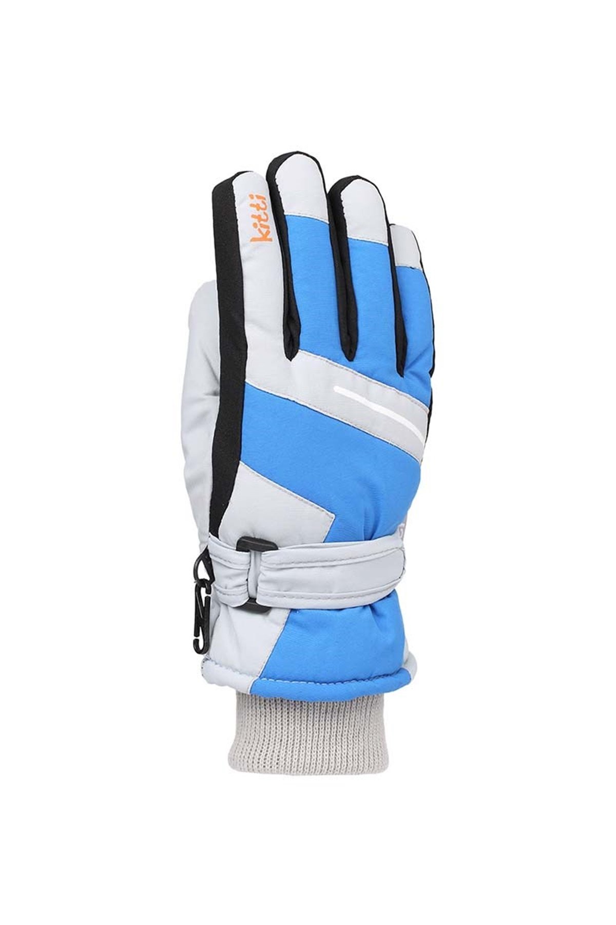 Kız Çocuk Mavi Renkli Kar Eldiveni 4-8 Yaş - KR421-4