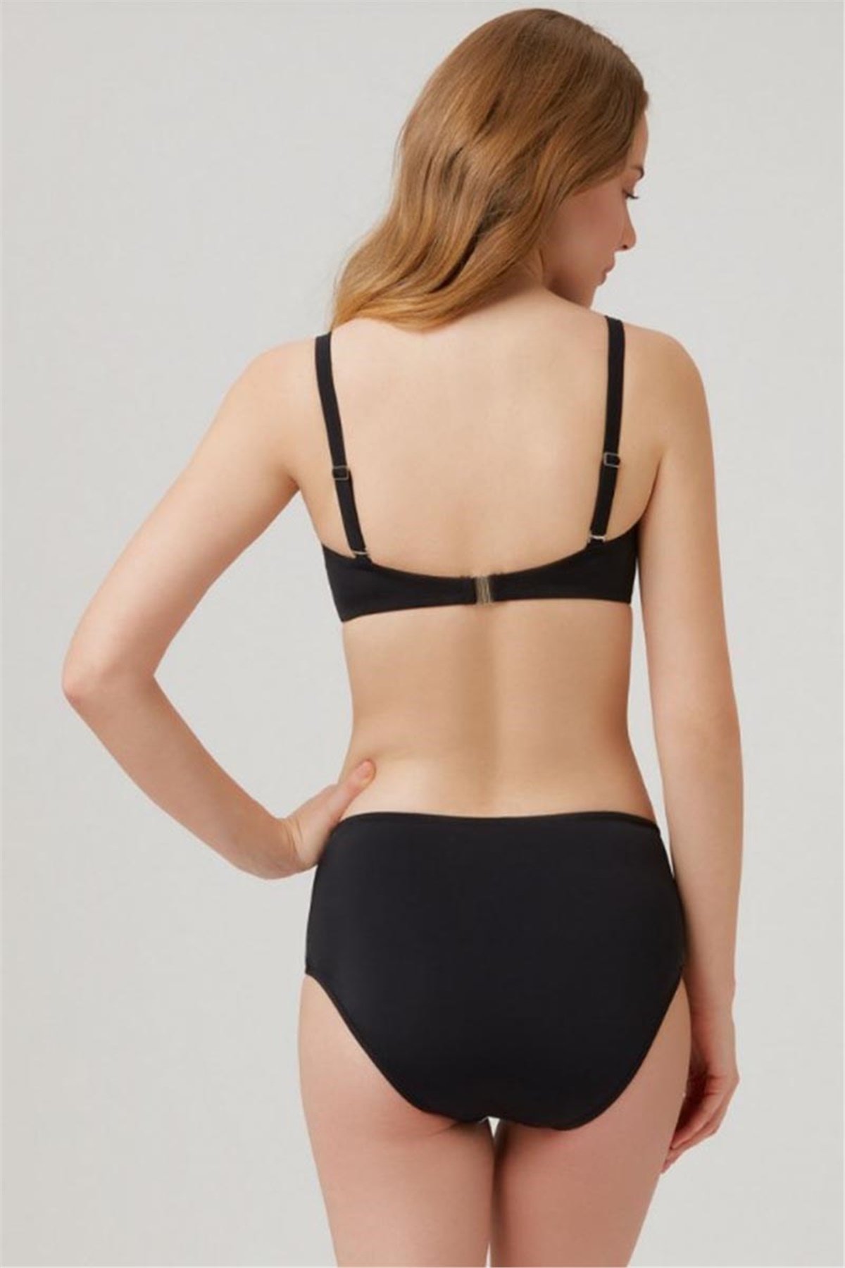Kom Kadın Mayo, Siyah askılı Bikini KM208