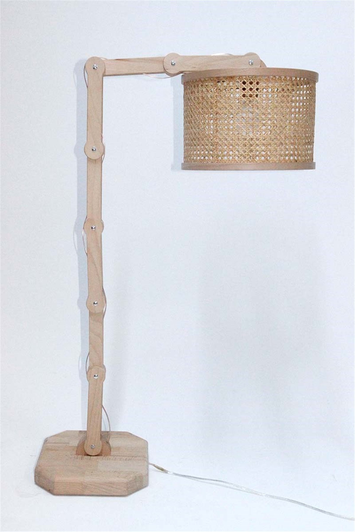 Lambader Modelleri, Ahşap Lambader, Rattan Abajur TKL32