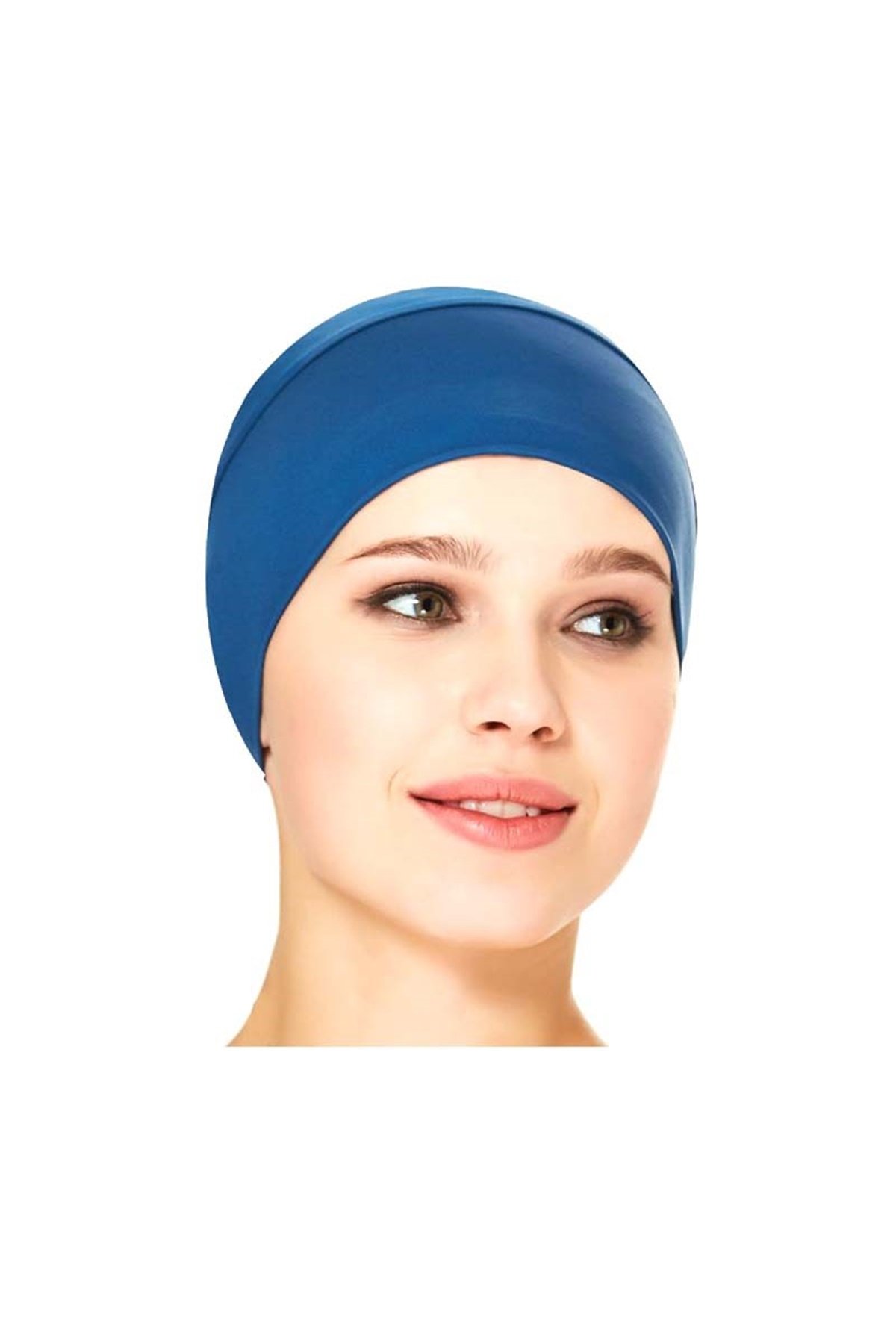 Likralı Kumaş Bone 164001 Açık Lacivert