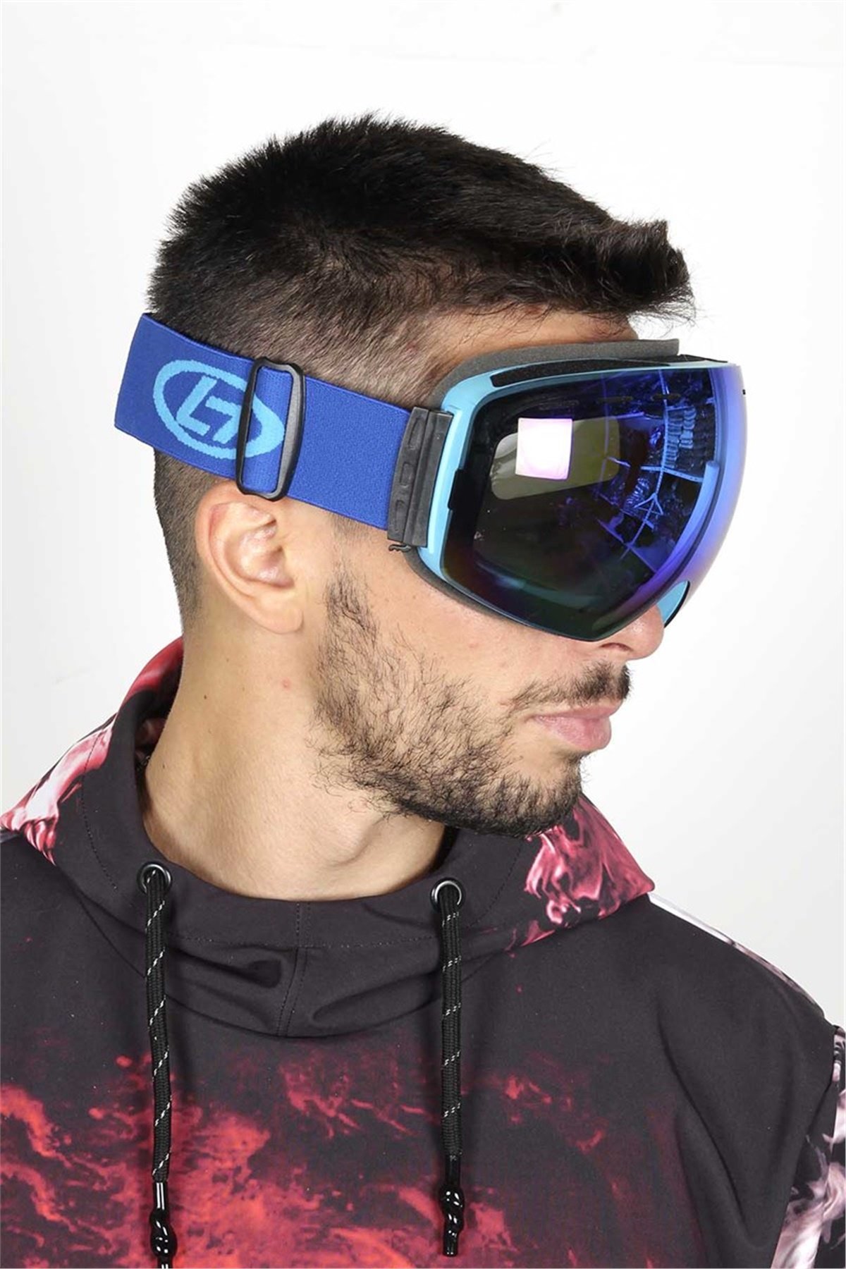 Mandallı Snowboard ve Kayak Gözlüğü Mavi SSG106