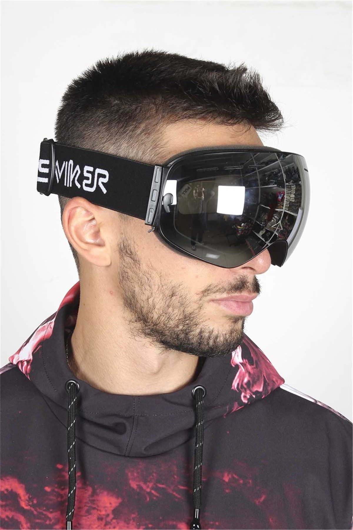 Mandallı Snowboard ve Kayak Gözlüğü Siyah SSG108