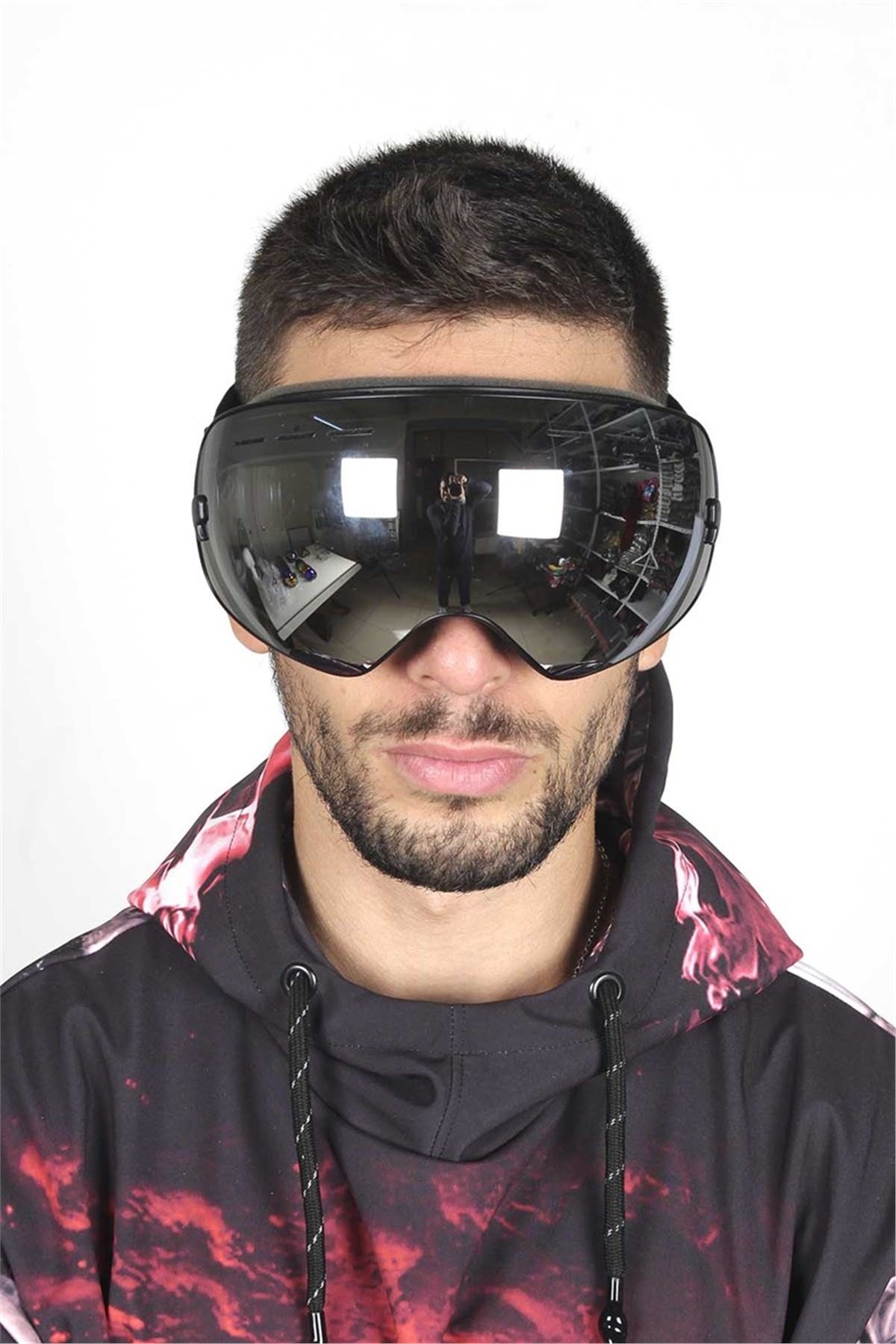 Mandallı Snowboard ve Kayak Gözlüğü Siyah SSG108