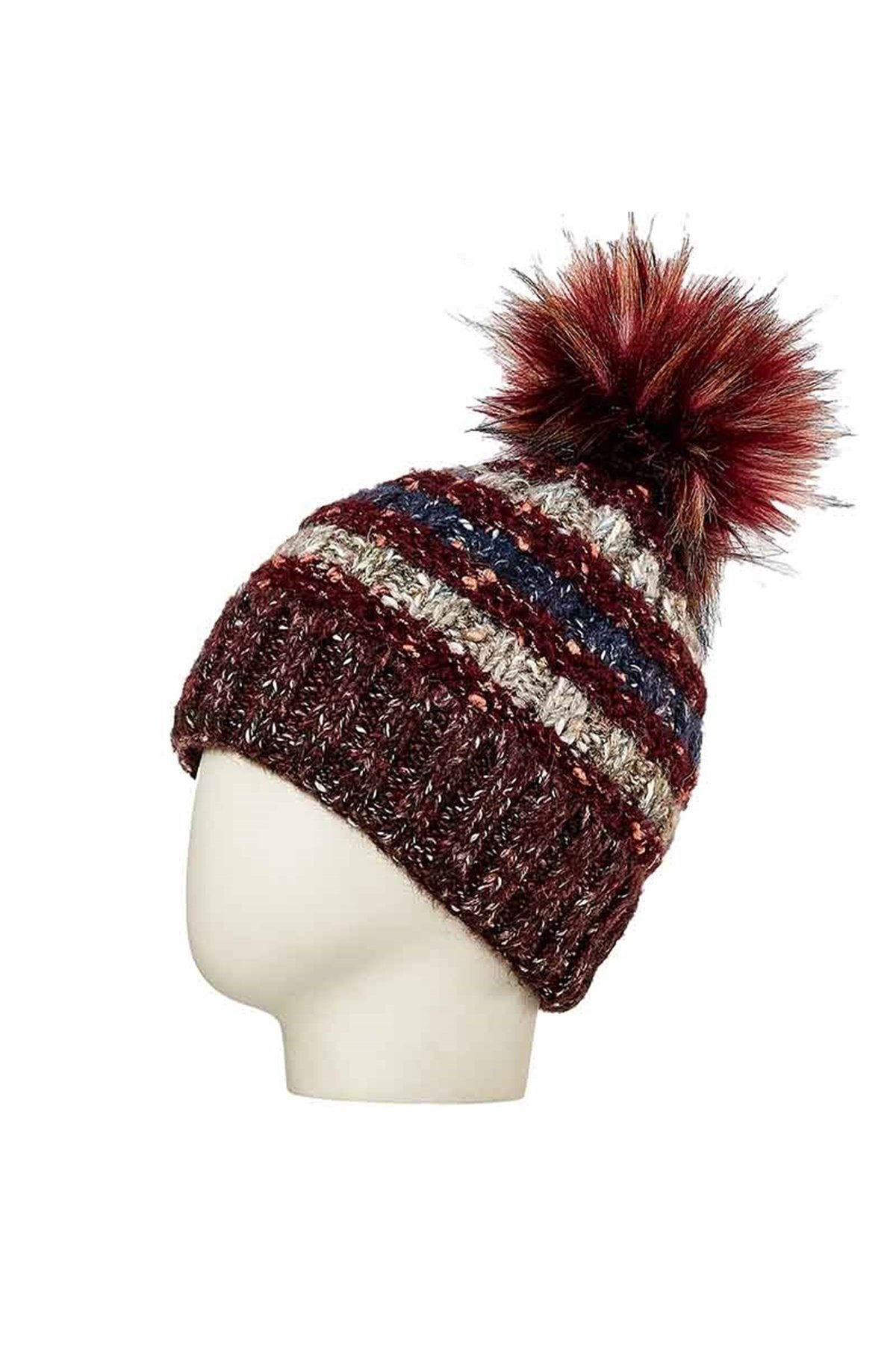 Pamuklu Kadın Bere 24611 - Bordo