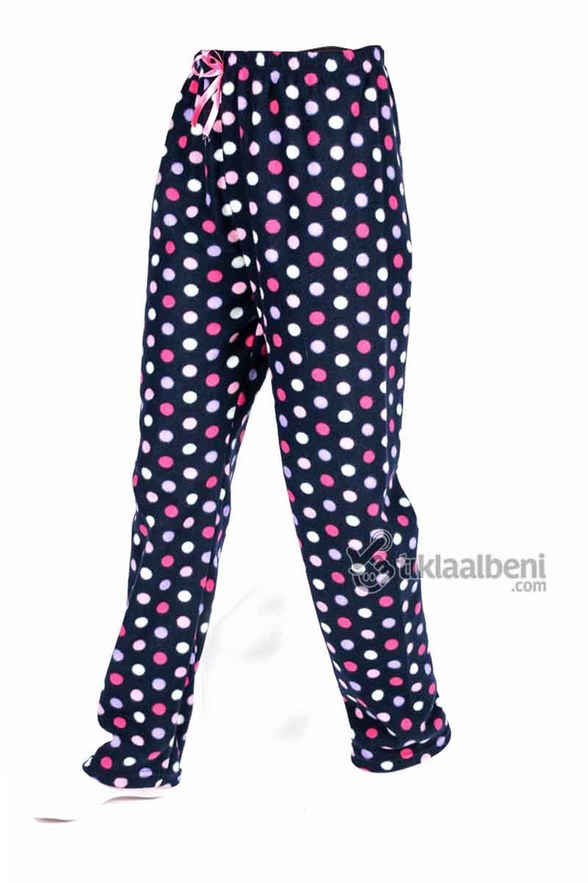 Renkli Benekli Polar Pijama Altı PL-201