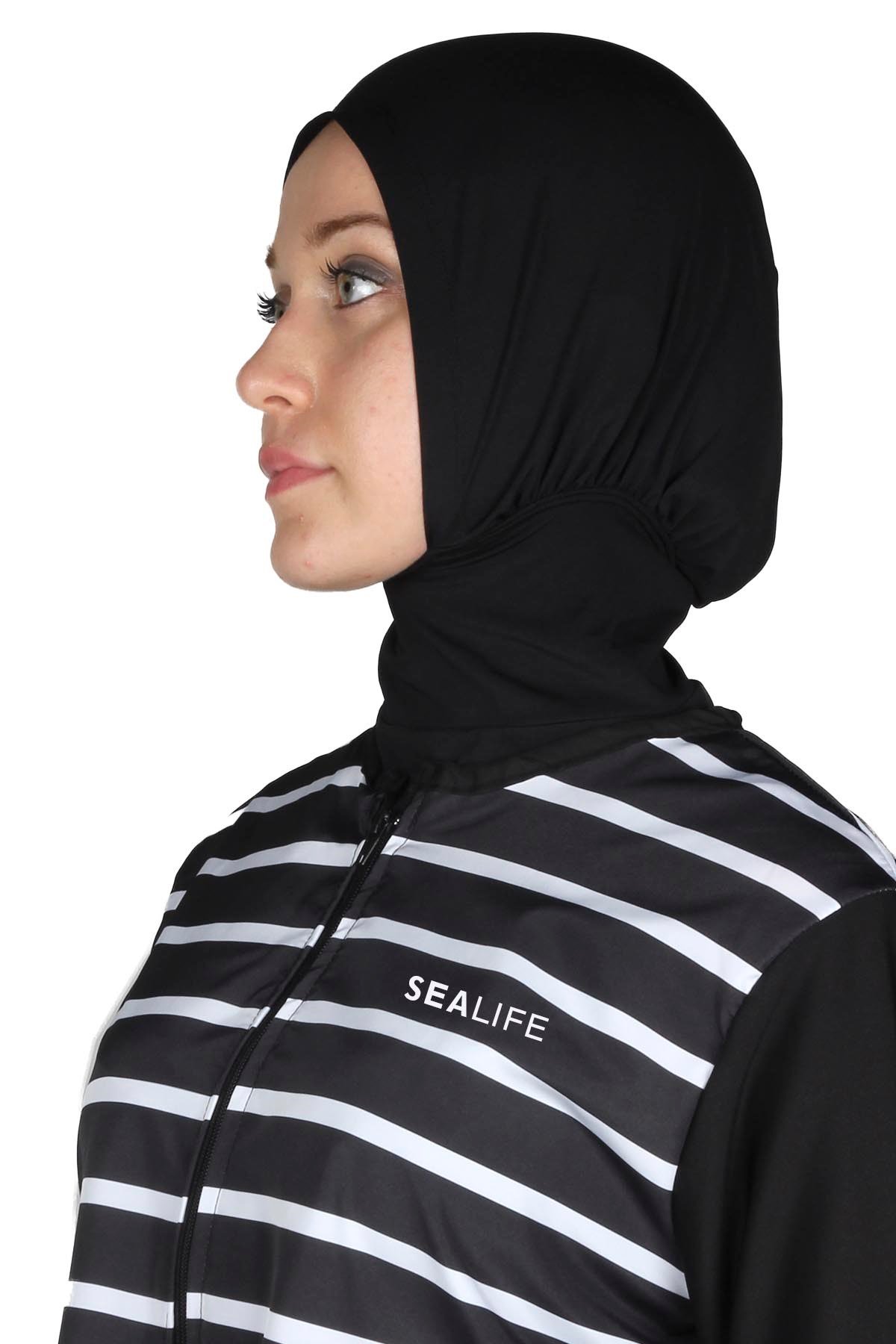 Sealife SL1012 Yağmur Tesettür Mayo, Yapışmayan Paraşüt Haşema