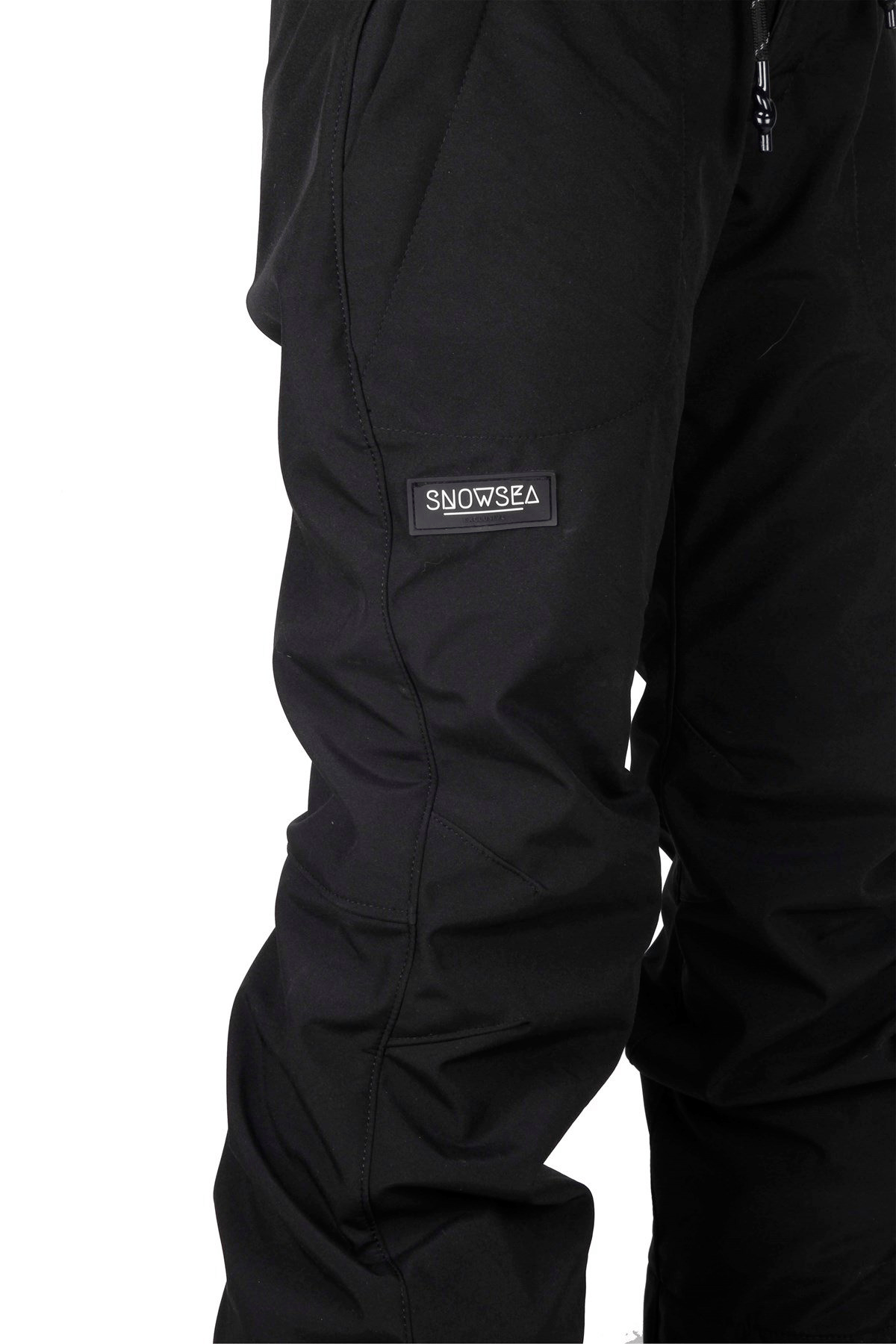 Siyah Erkek Snowboard Pantolonu, Snowsea SS7955-1 Siyah Kayak ve Kar Pantolonu