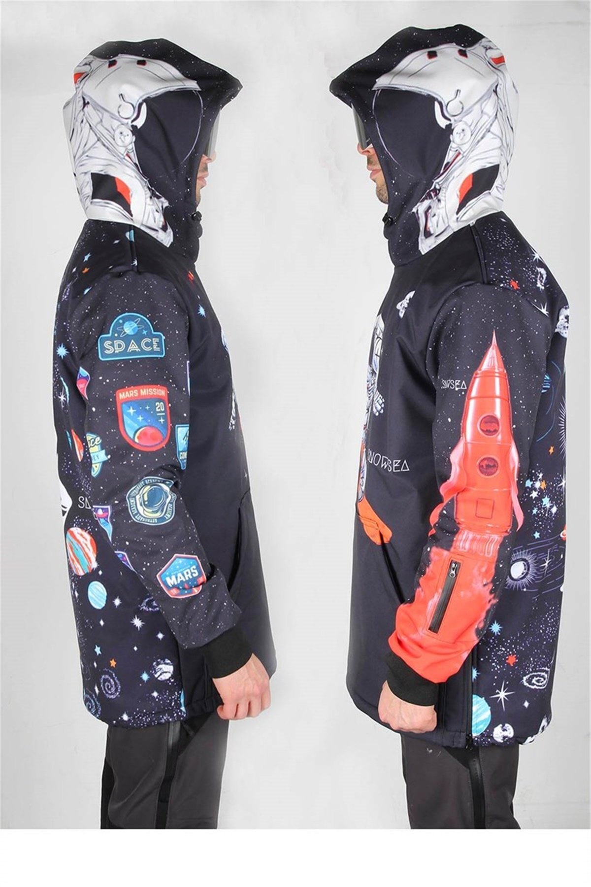 Snowboarding in Space Unisex Snowboard or Ski Jacket