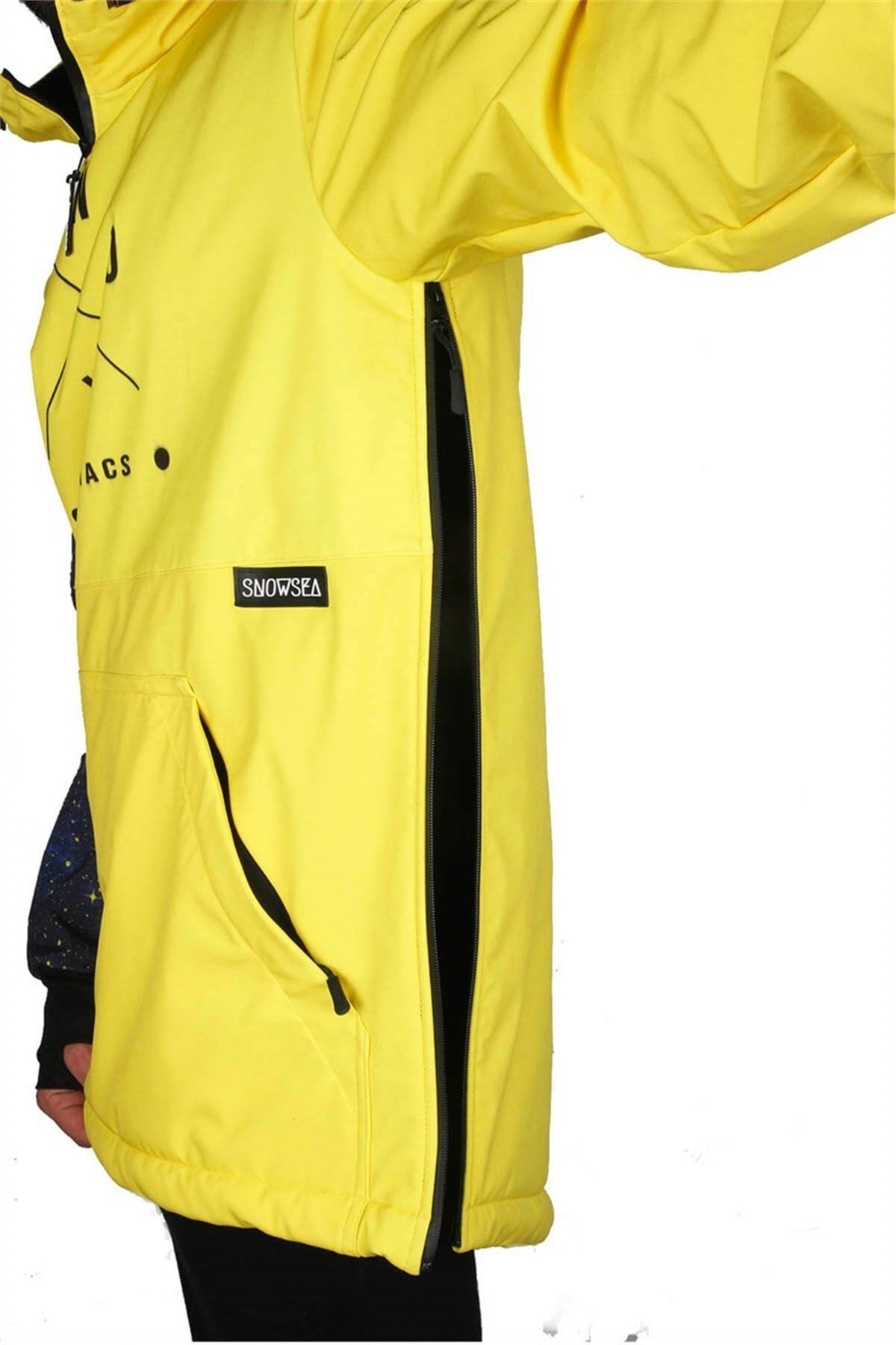 Snowboarding Men Kar Montu, Snowsea SS7924 Siyah Snowboard Montu