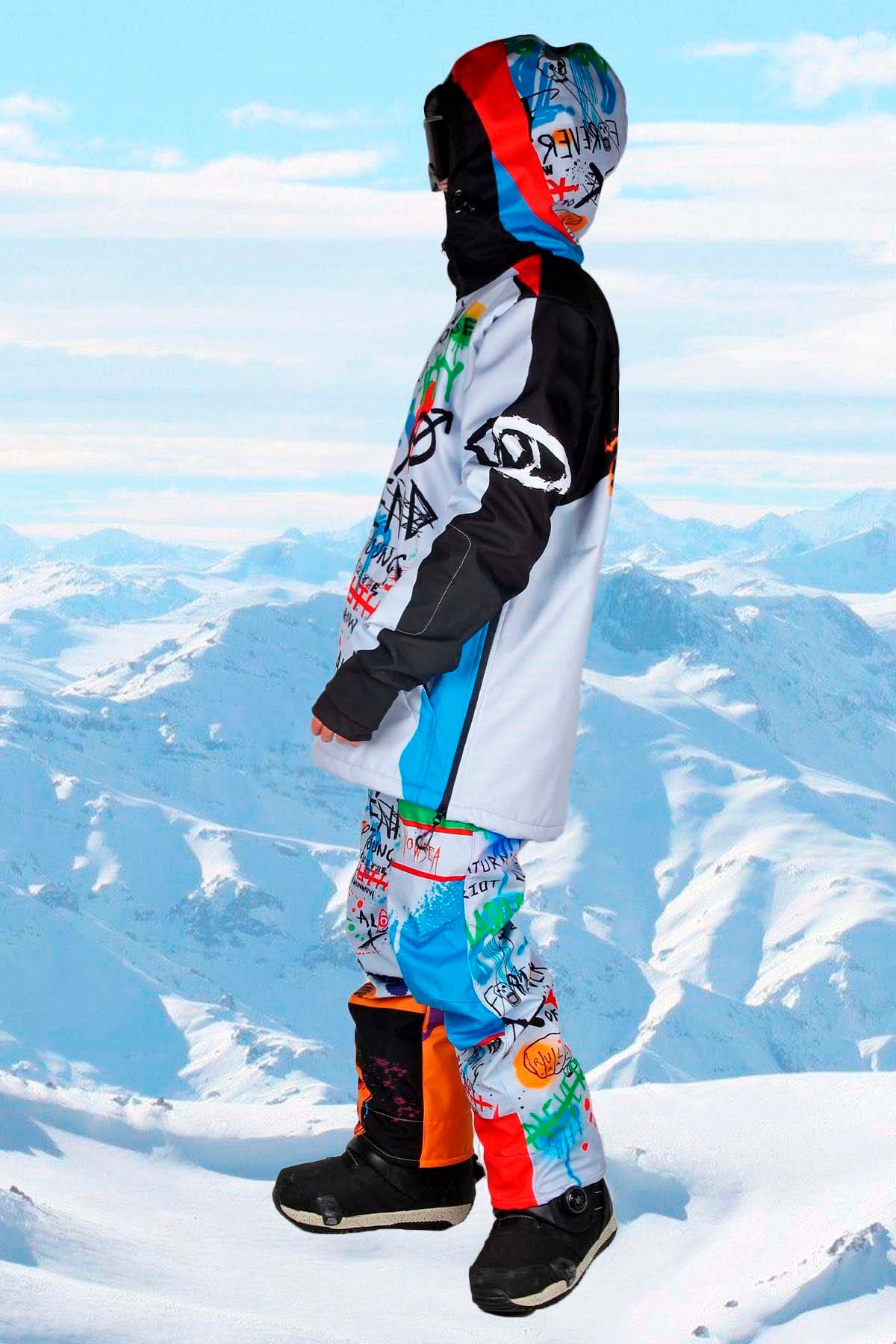 Snowsea Chaos In My Head Erkek Snowboard ve Kayak Mont - Pantolon Takımı