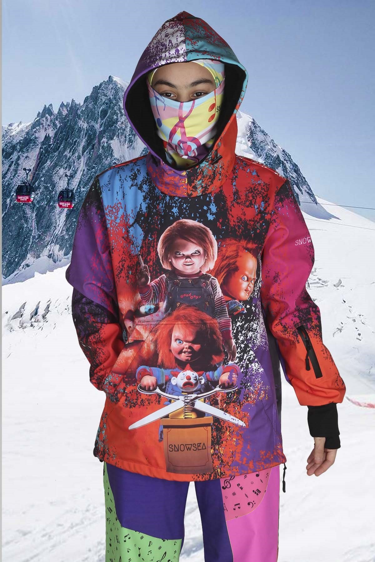 Snowsea Chucky Tasarım Kız Çocuk Snowboard & Kayak Montu SS7734