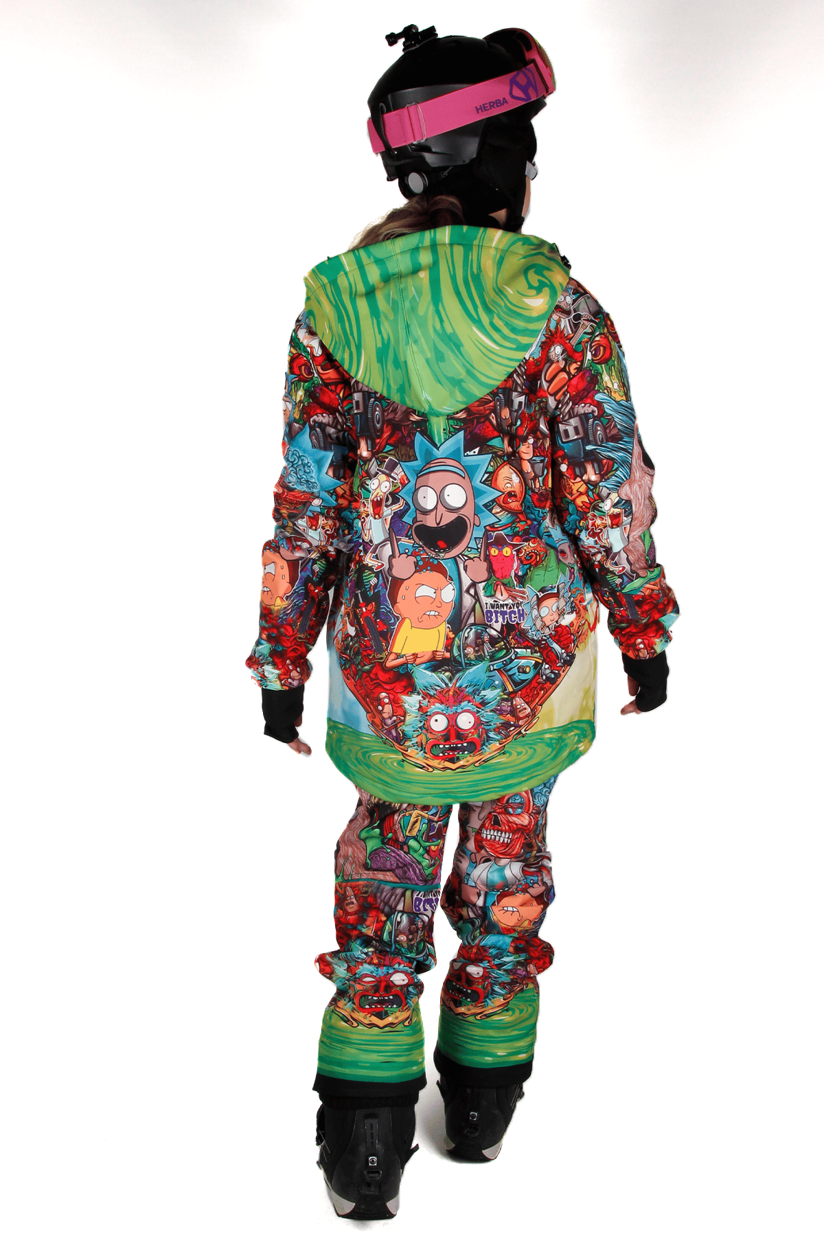 Snowsea Çılgın Tasarım Snowboard Mont & Pantolon Takım