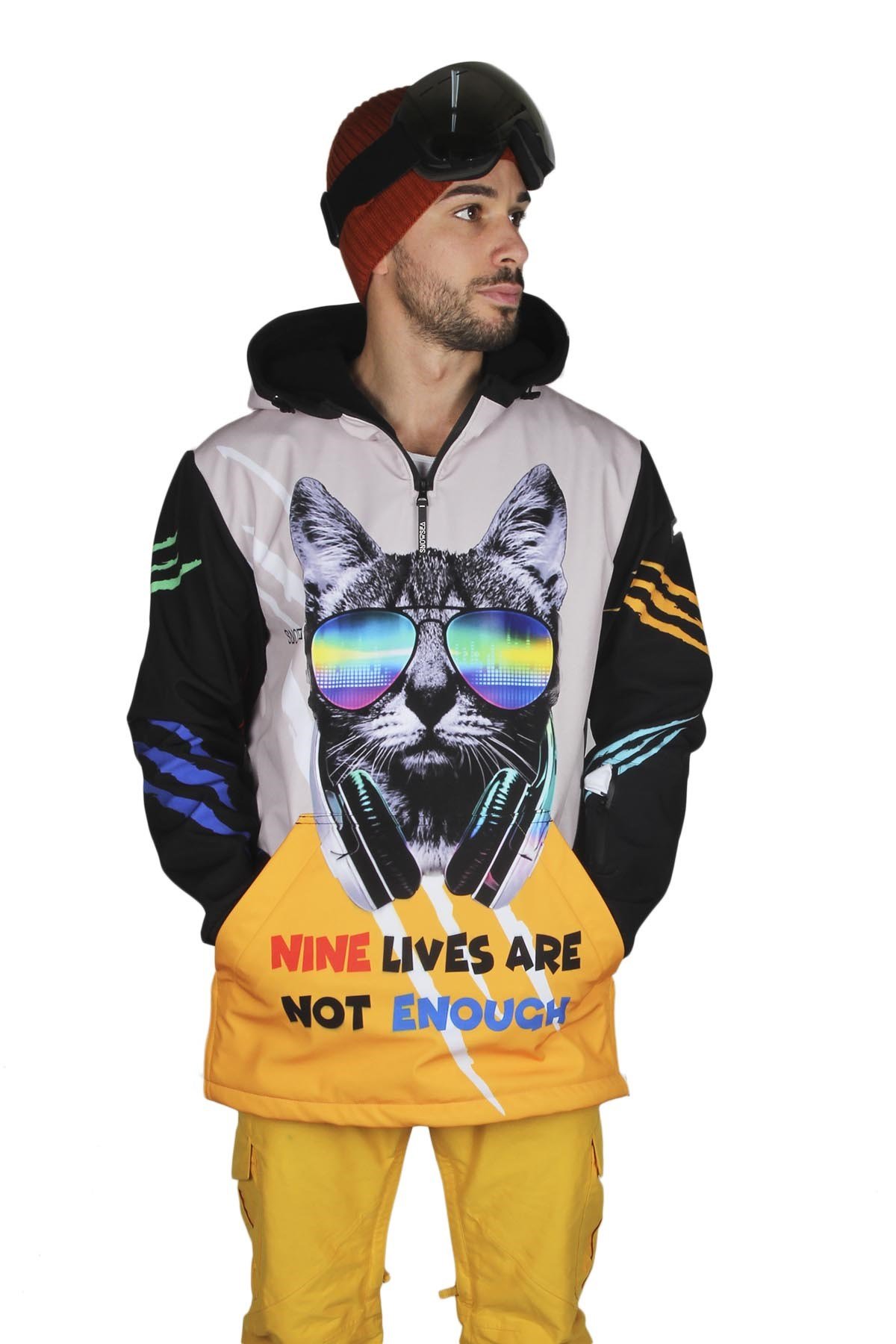 Snowsea Cool Cat Yaka Fermuarlı Snowboard & Kayak Montu SS7724