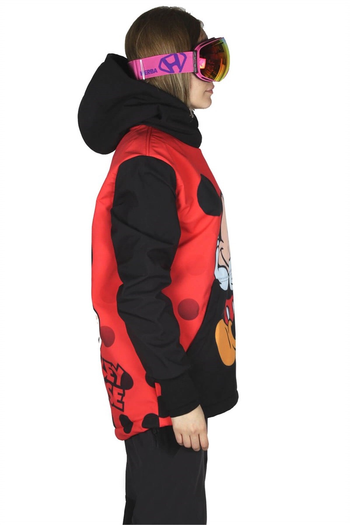 Snowsea Mickey Mouse Kırmızı Snowboard ve Kayak Montu SS7671-3