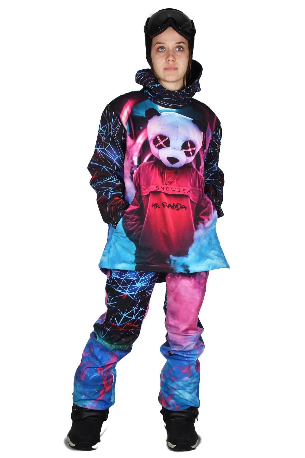 Snowsea Mr. Panda Kayak ve SNowboard Mont ve Pantolon Takımı SST1111
