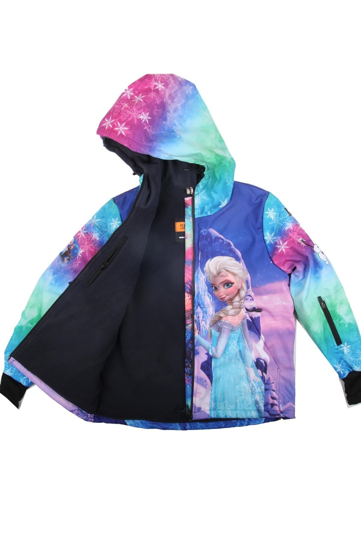 Snowsea SS7897 Elsa Kız Çocuk Montu, Frozen Kayak ve Snowboard Montu