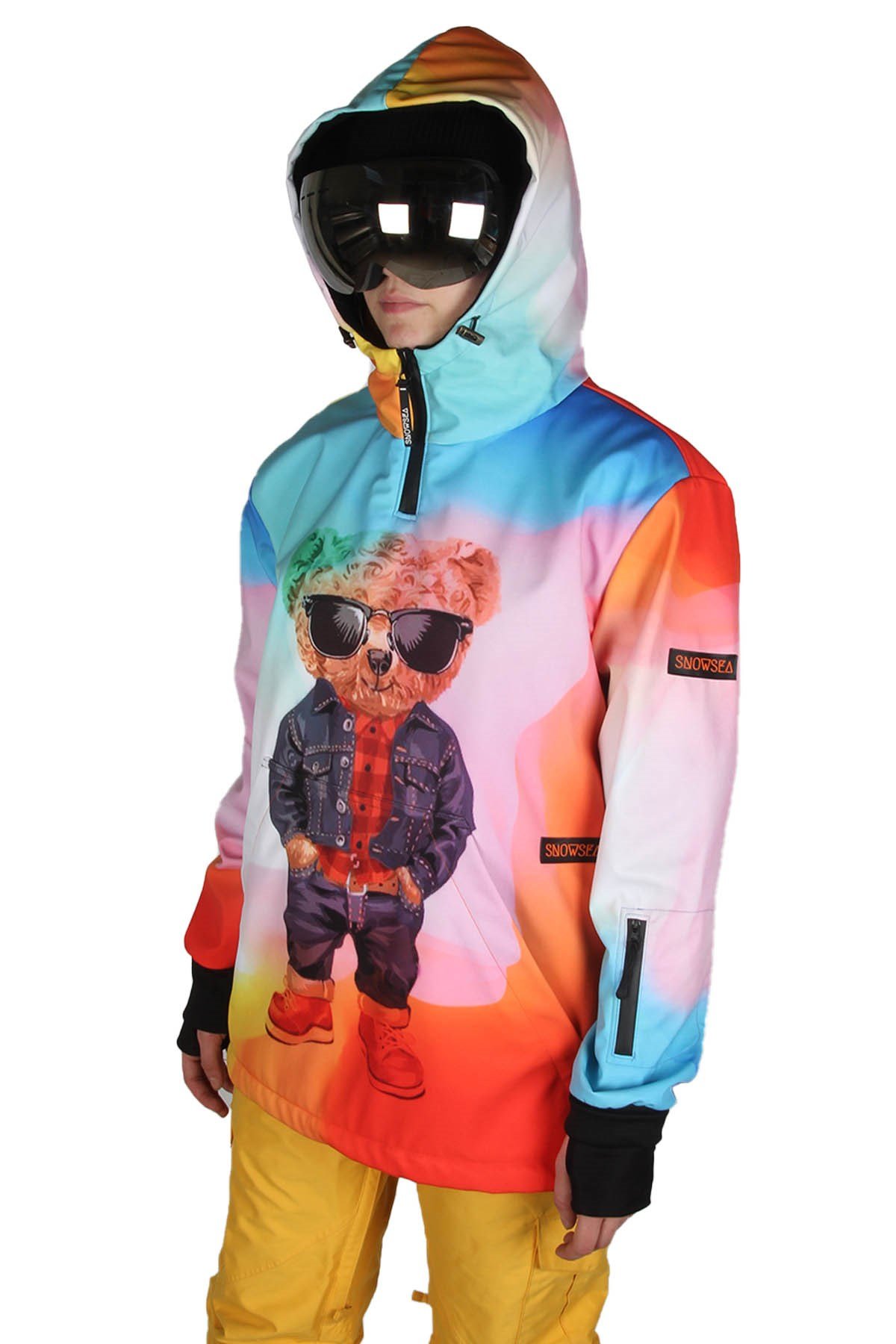 Snowsea SS7915 Cool Teddy Kadın Kar ve Kayak Montu, Bayan Renkli Snowboard Montu