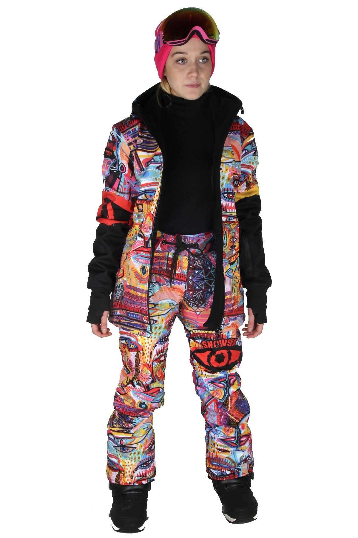Snowsea SS7978 Artistic Touch Kadın Snowboard Mont & Pantolon Takımı
