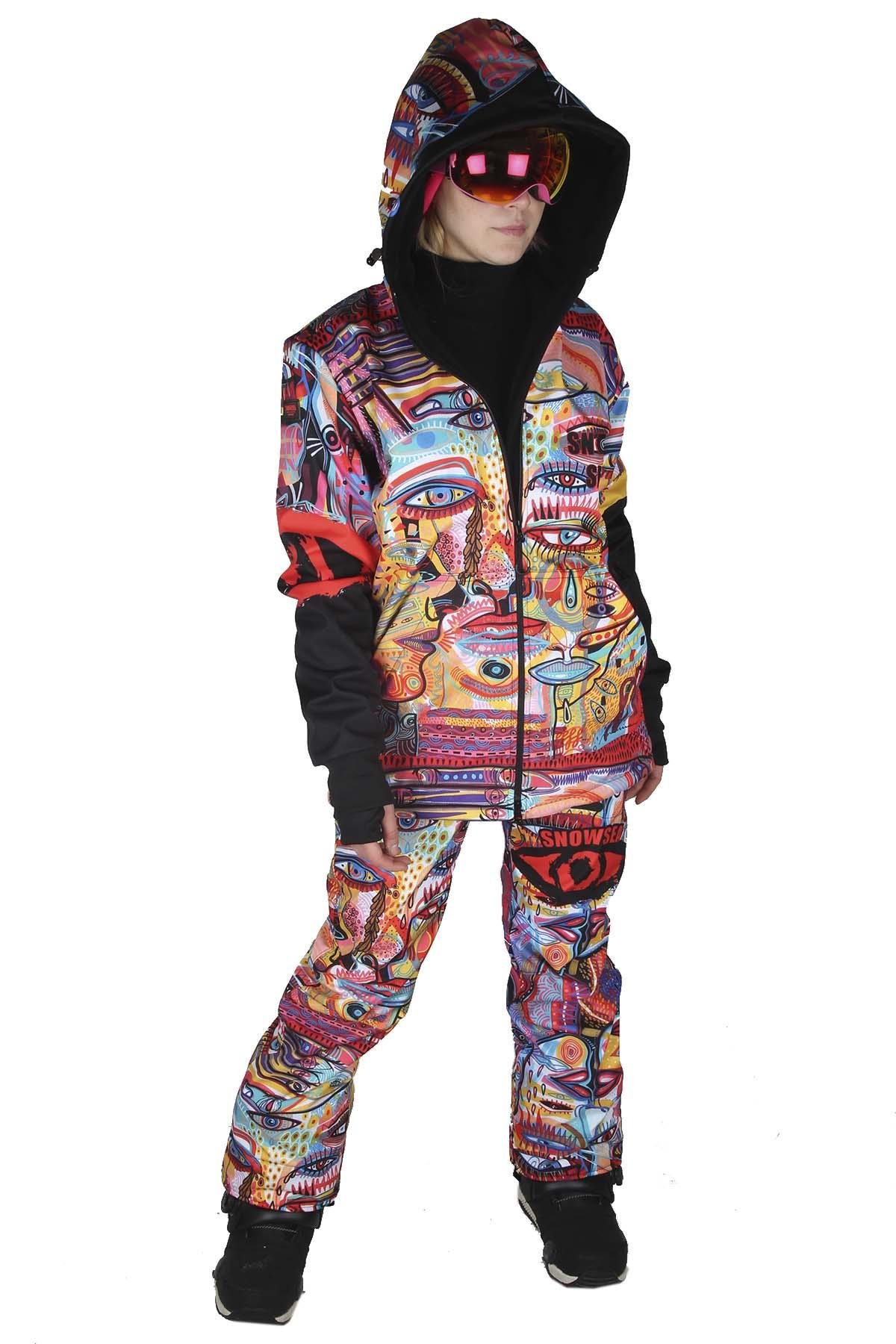 Snowsea SS7978 Artistic Touch Kadın Snowboard Mont & Pantolon Takımı