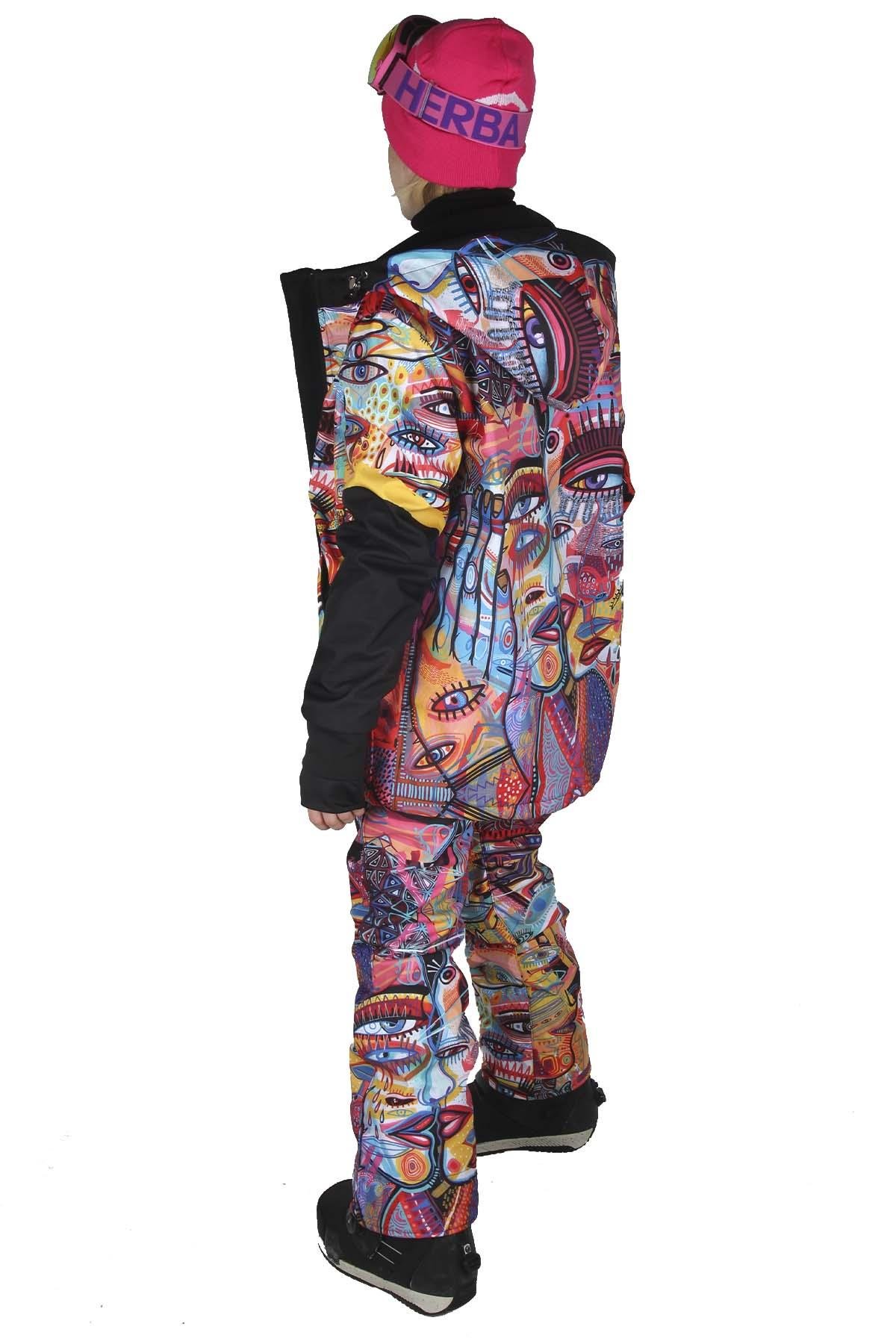 Snowsea SS7978 Artistic Touch Kadın Snowboard Mont & Pantolon Takımı
