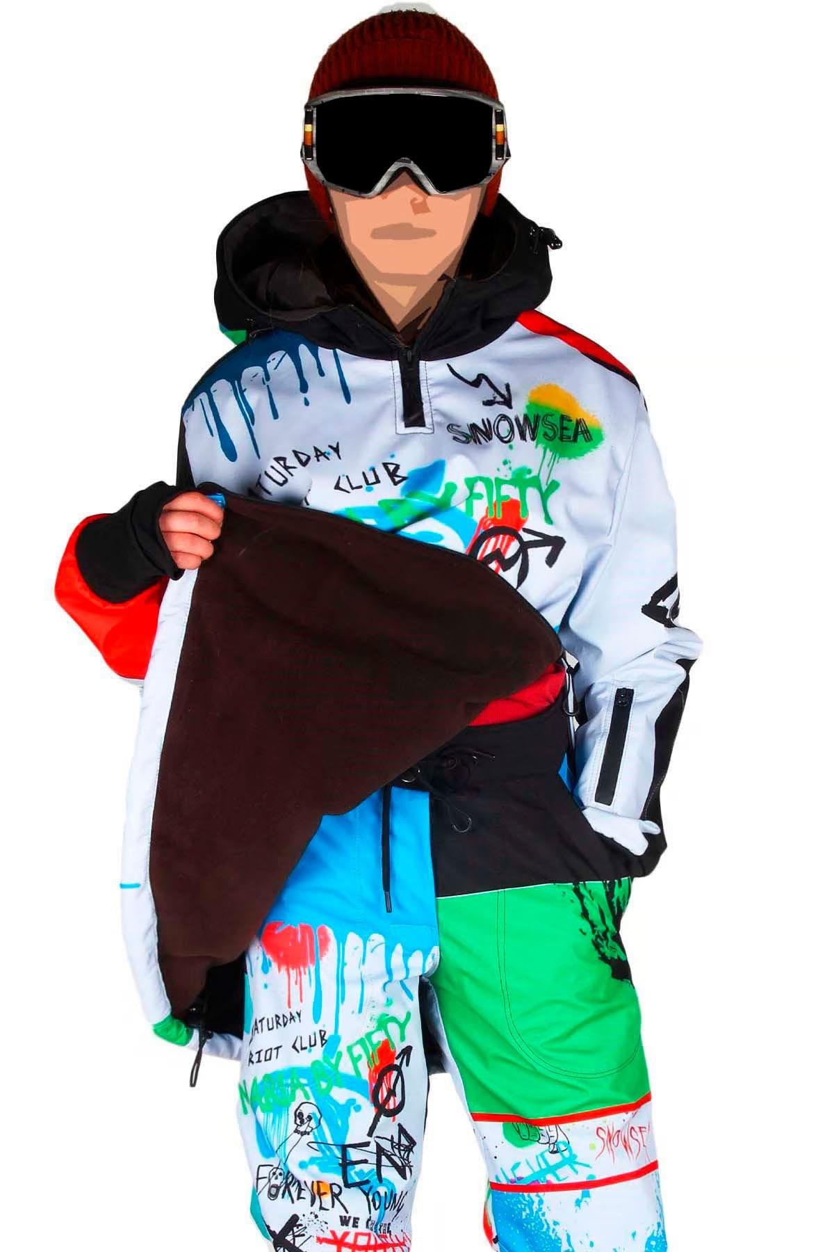 Snowsea SS9000 Chaos In My Head Kadın Snowboard ve Kayak Montu
