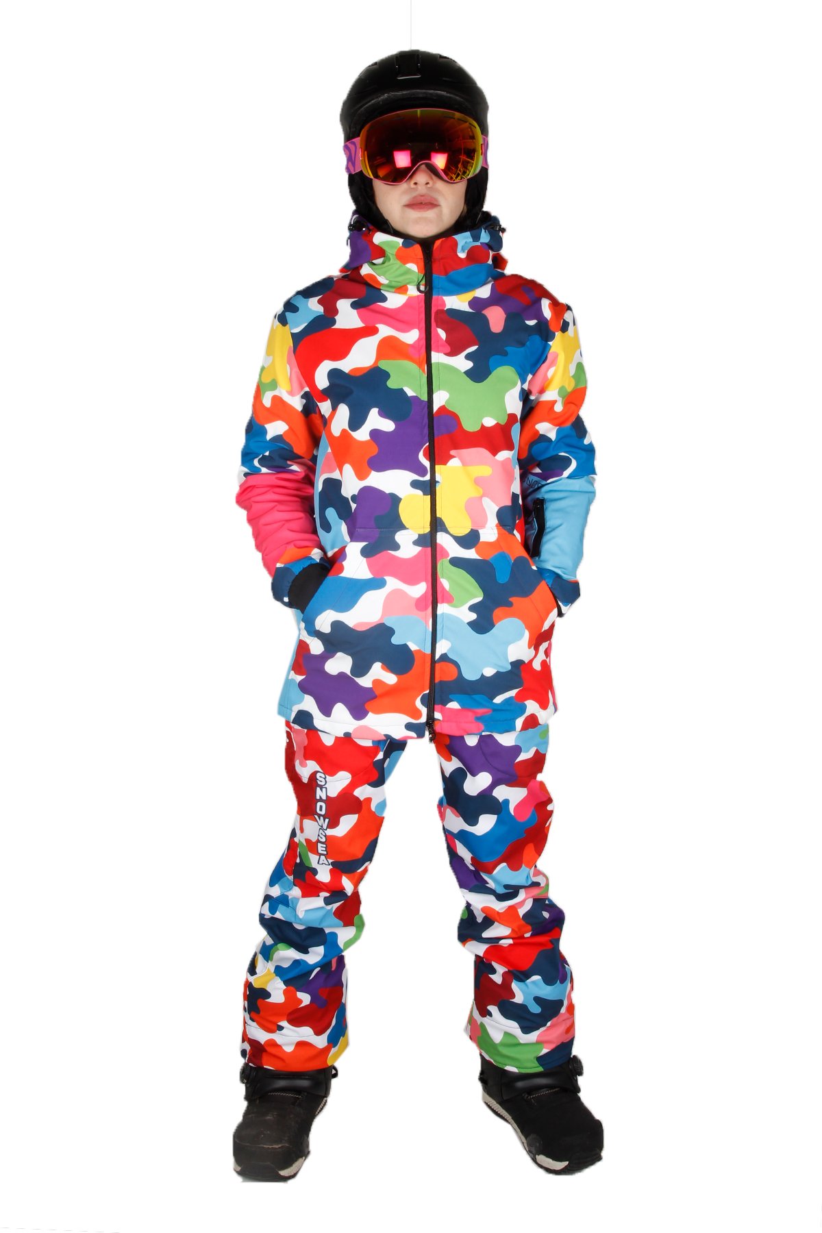 Snowsea SS9020 Colorful Snowboard Mont & Pantolon Takım