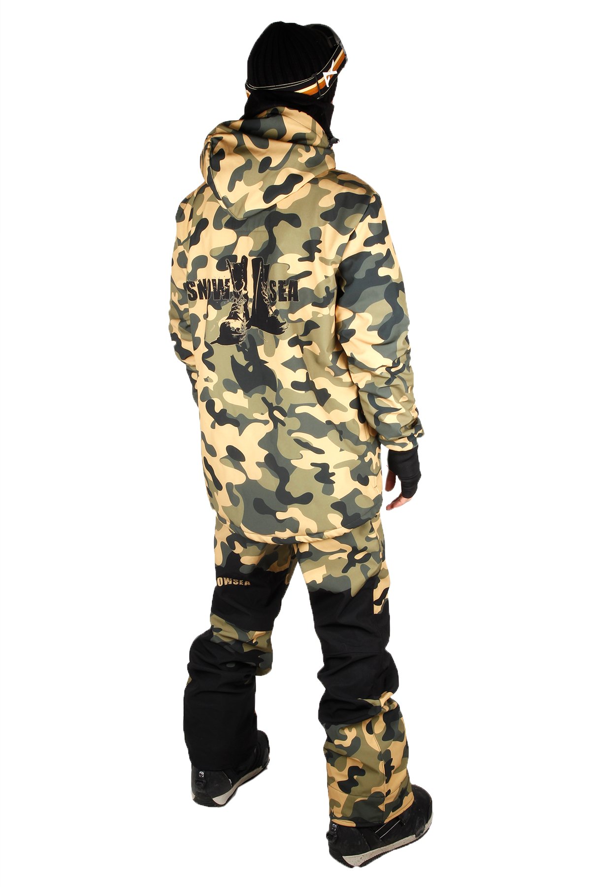 Snowsea SS9025 Camouflage Erkek Kayak Mont & Pantolon Takım