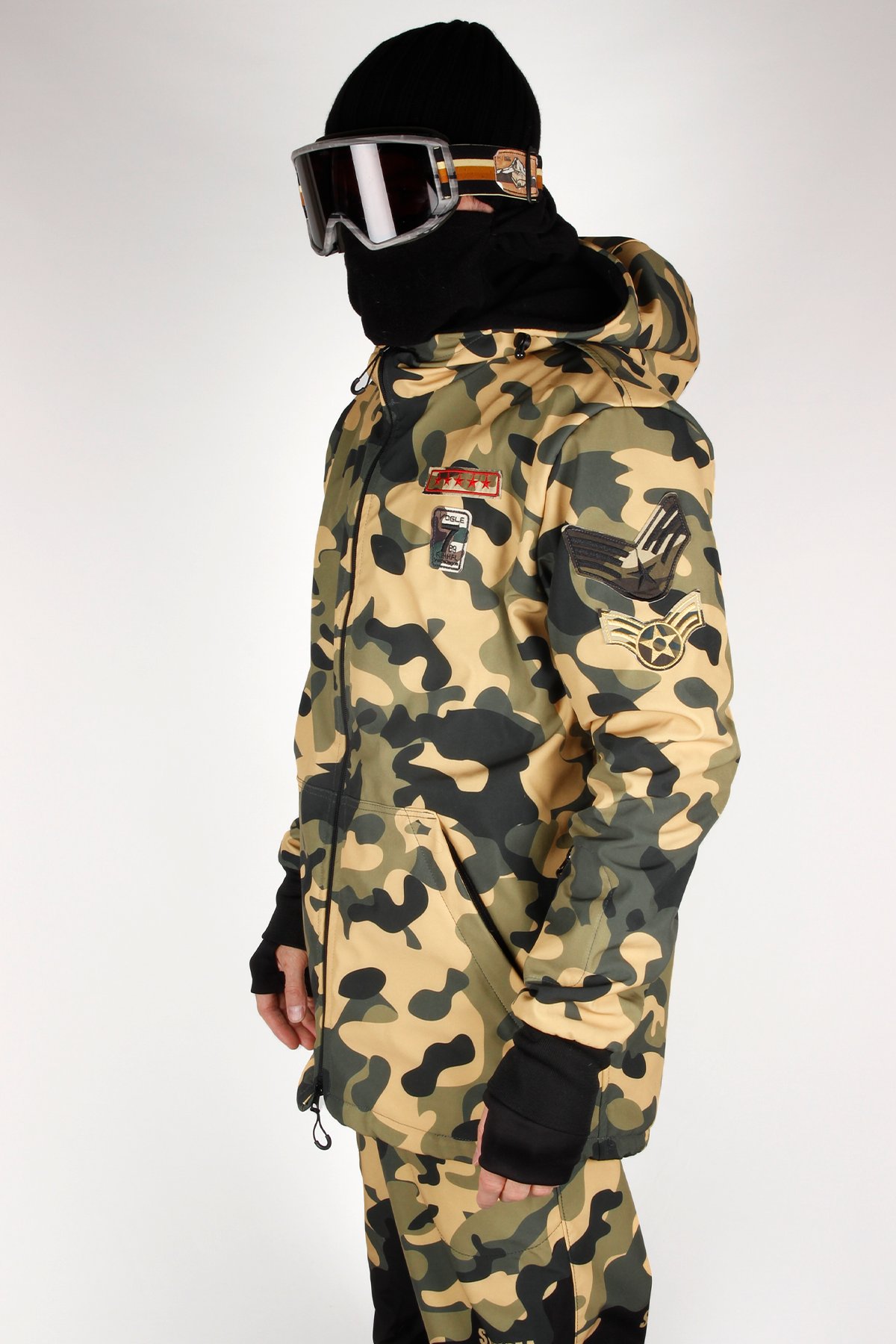 Snowsea SS9028-1 Camouflage Erkek Snowboard Montu, Kar Montu