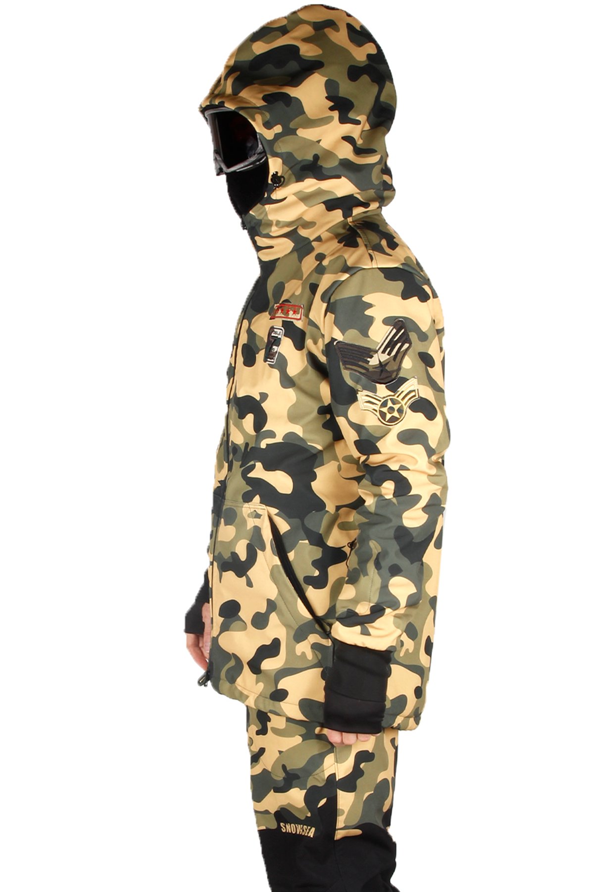 Snowsea SS9028-1 Camouflage Erkek Snowboard Montu, Kar Montu