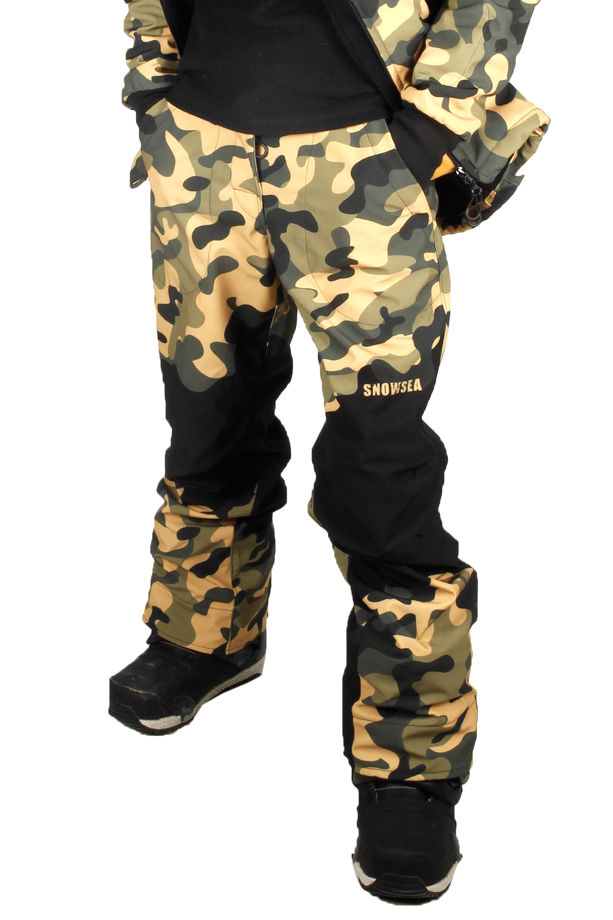 Snowsea SS9028-2 Camouflage Erkek Snowboard Pantolonu, Kar Pantolonu