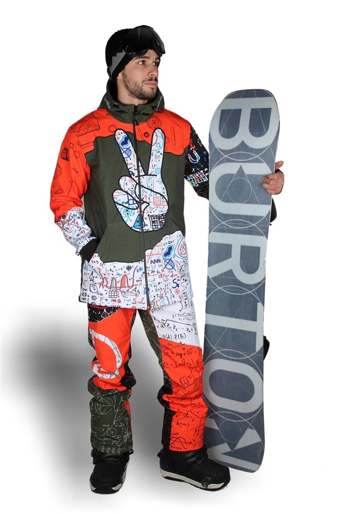 Snowsea SST2100-1 Peace Formule Snowboard Mont Pantolon Takım