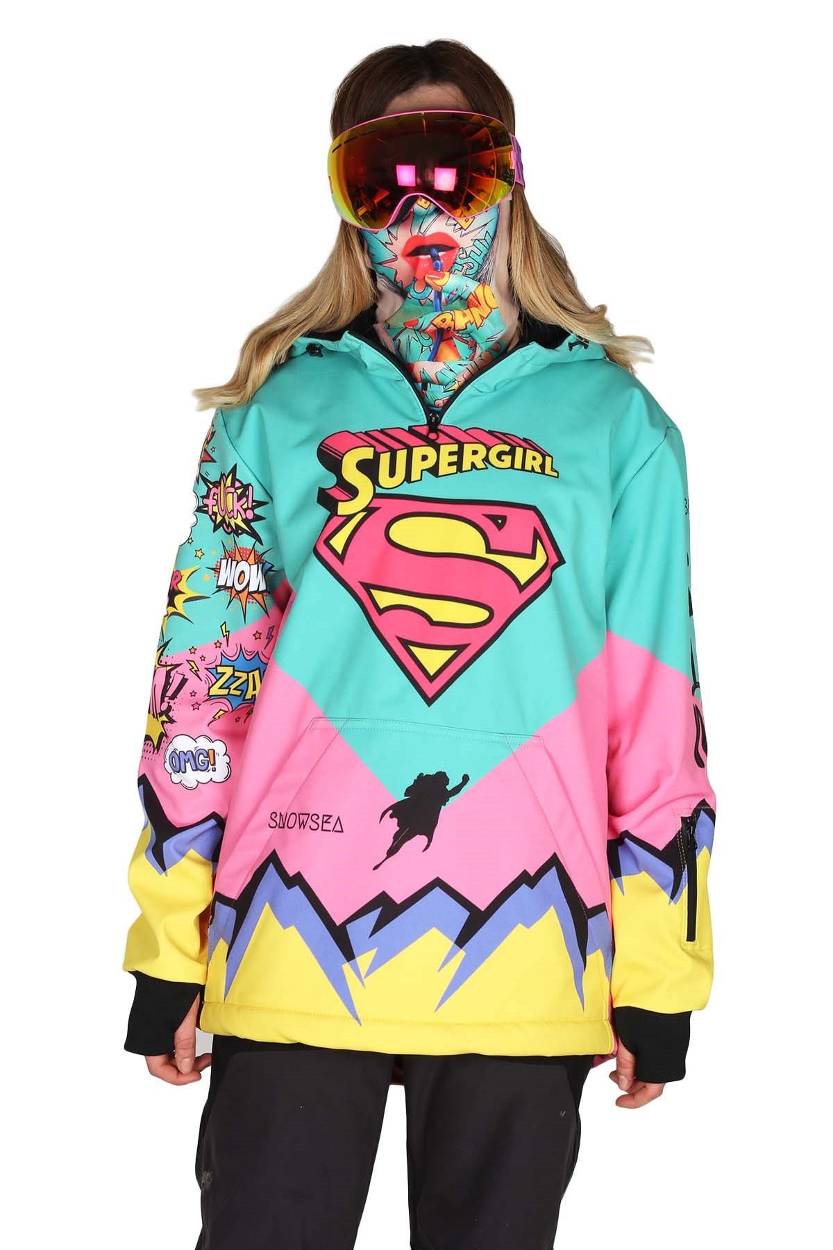 Snowsea Supergirl Yaka Fermuarlı Snowboard & Kayak Montu SS7732